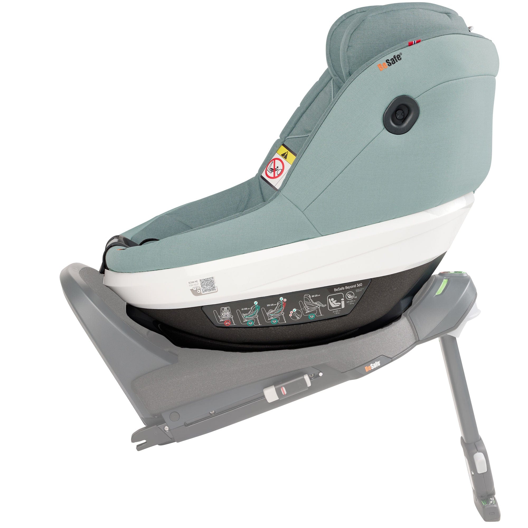 BeSafe combination car seats BeSafe Beyond 360 Car Seat in Sea Green Melange 1036247-SeaGreenMelange-Std
