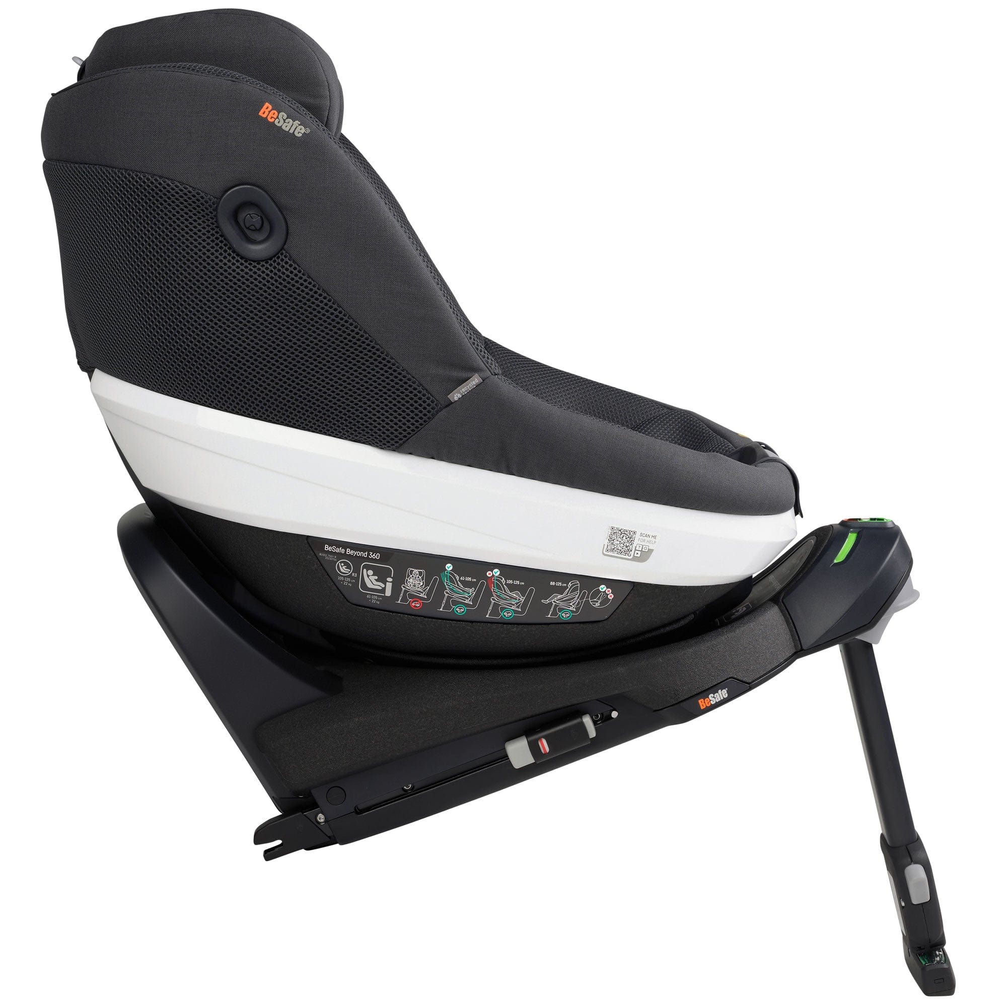 BeSafe combination car seats BeSafe Beyond 360 Car Seat & Base in Anthracite Mesh 15489-ANT-MES