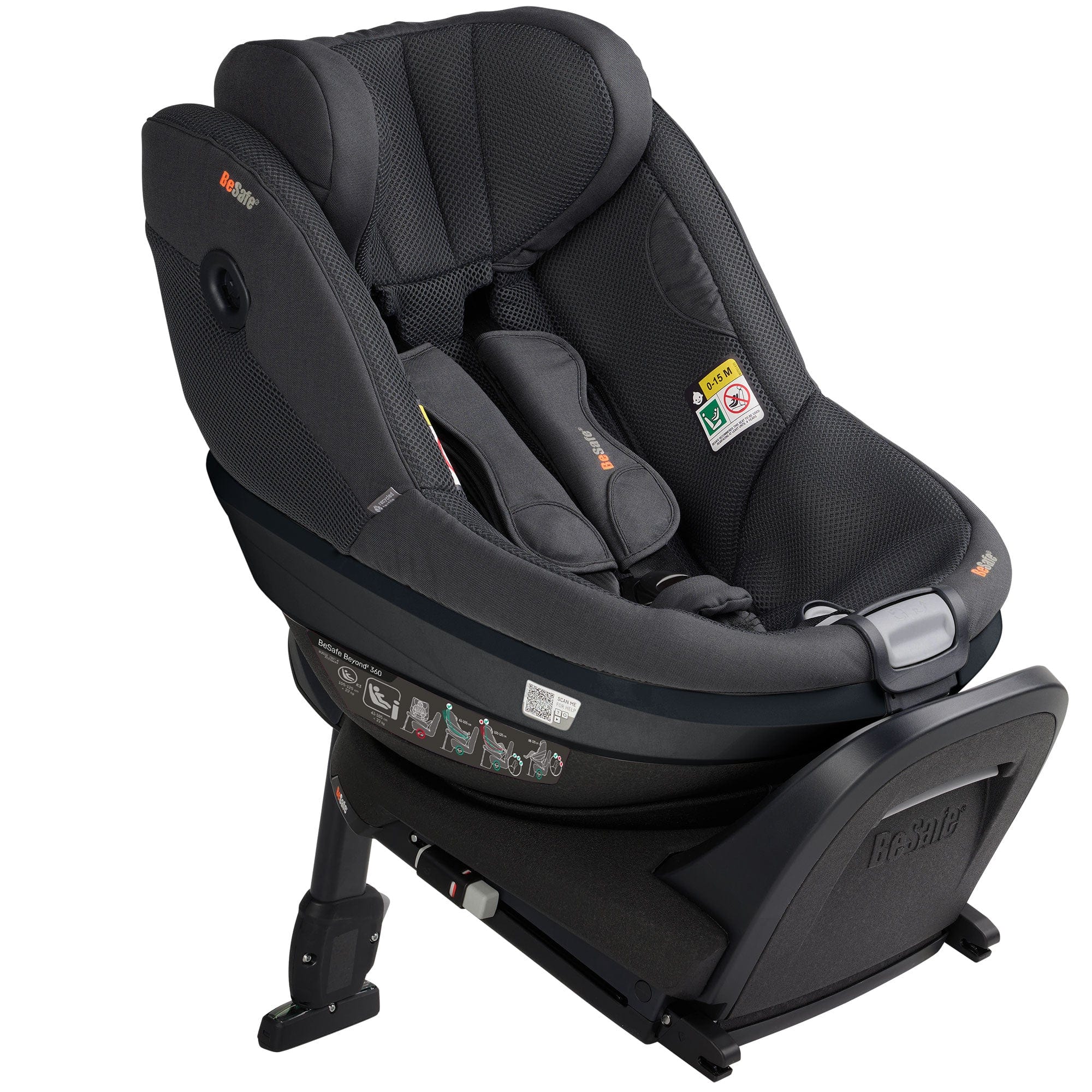 BeSafe combination car seats BeSafe Beyond 2 360 Car Seat & Base in Anthracite Mesh
