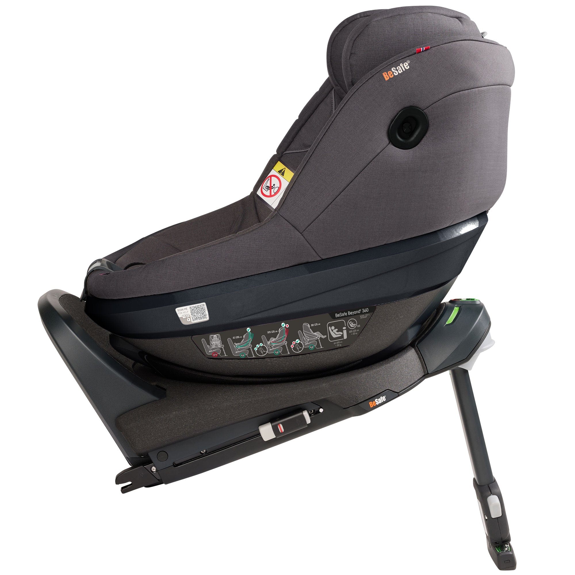 BeSafe combination car seats BeSafe Beyond 2 360 Car Seat & Base in Dark Grey Melange
