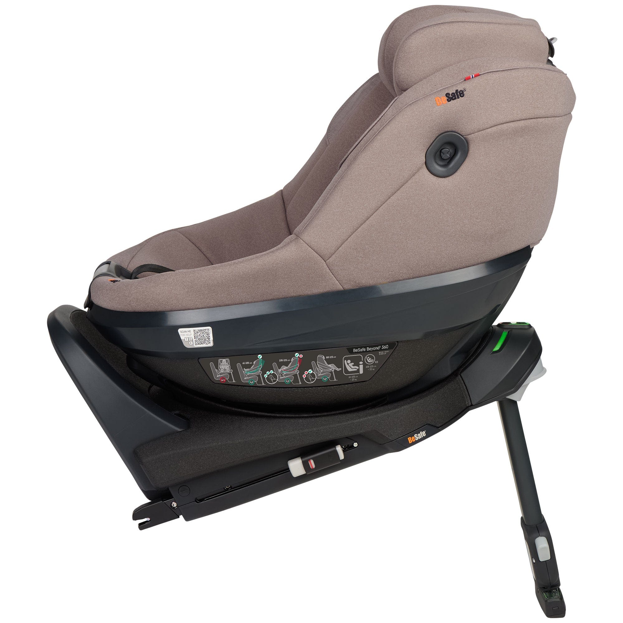 BeSafe combination car seats BeSafe Beyond 2 360 Car Seat & Base in Dark Sand Soft Breeze