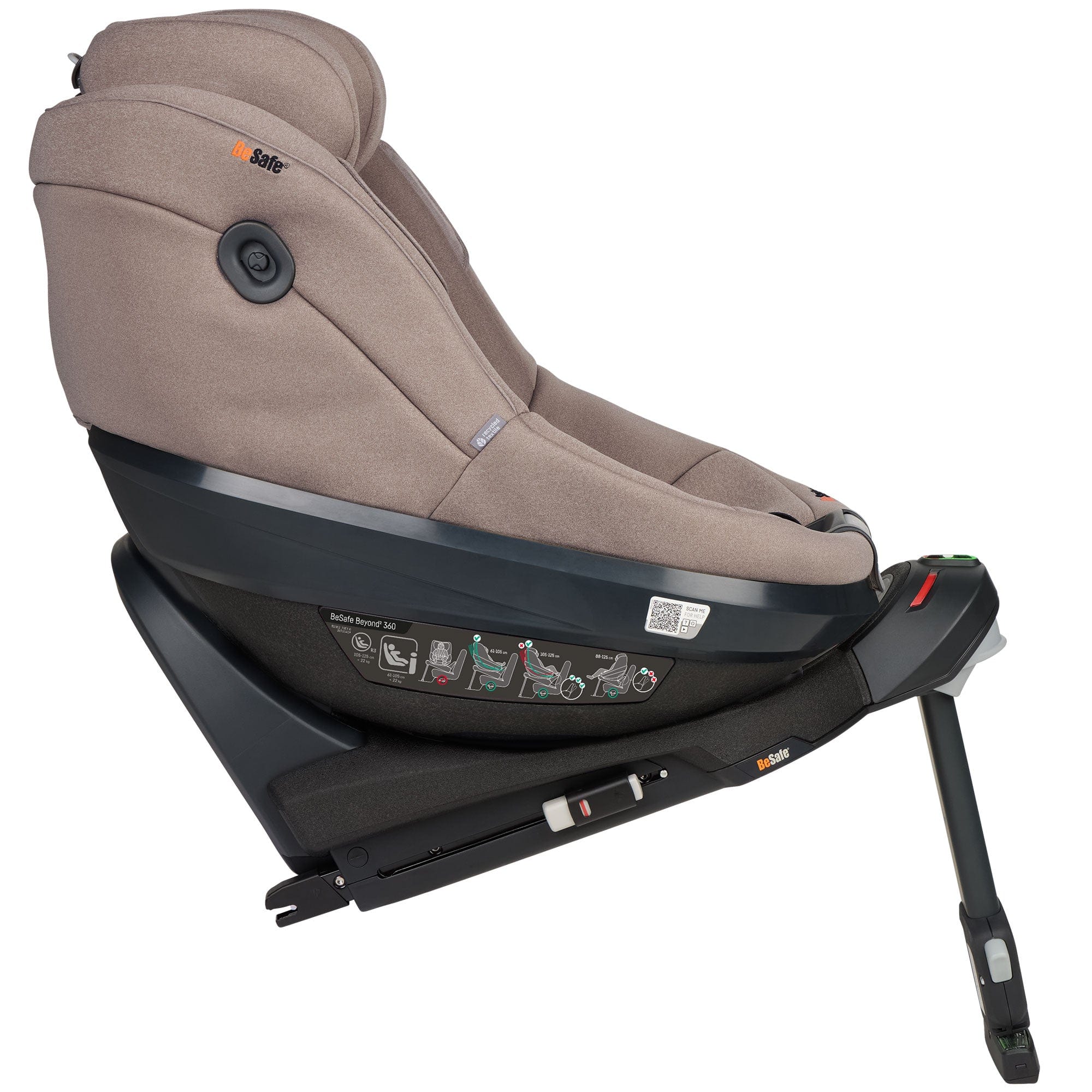 BeSafe combination car seats BeSafe Beyond 2 360 Car Seat & Base in Dark Sand Soft Breeze