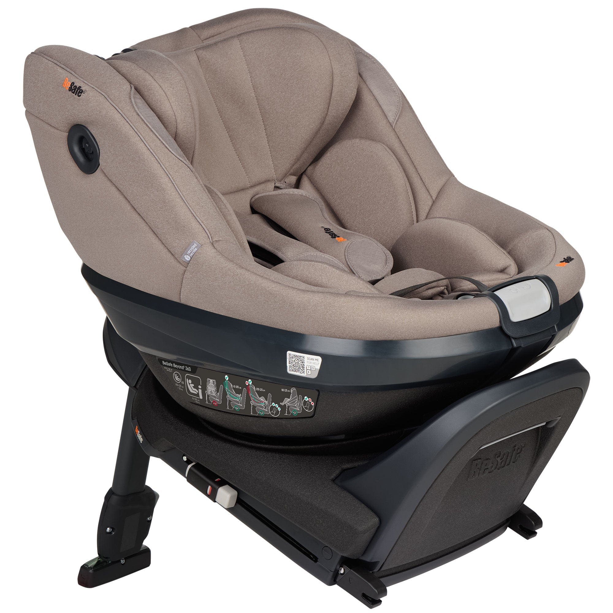 BeSafe combination car seats BeSafe Beyond 2 360 Car Seat & Base in Dark Sand Soft Breeze