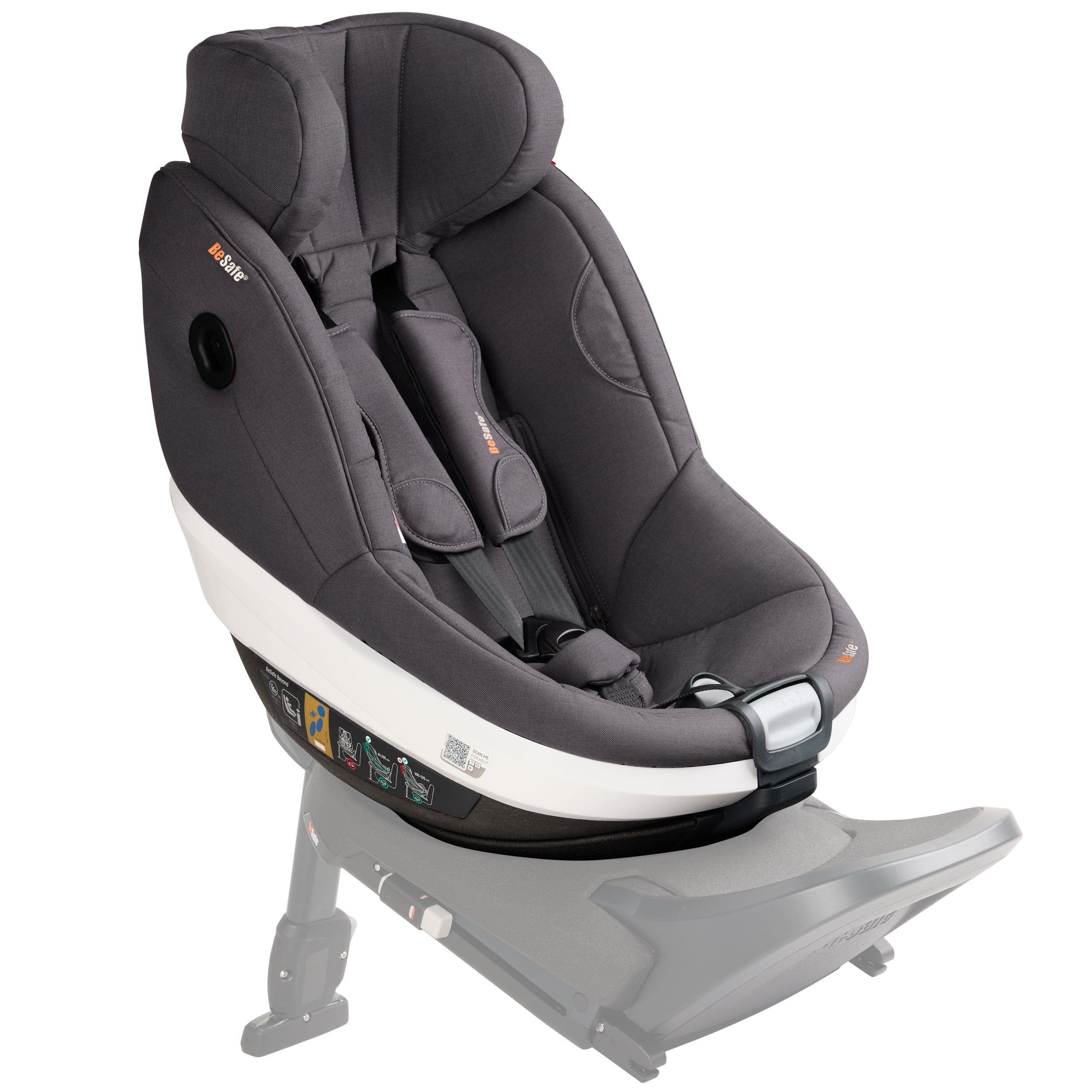 BeSafe Extended Rear Facing Car Seats BeSafe Beyond Car Seat in Dark Grey Melange 1036240-DarkGreyMelange