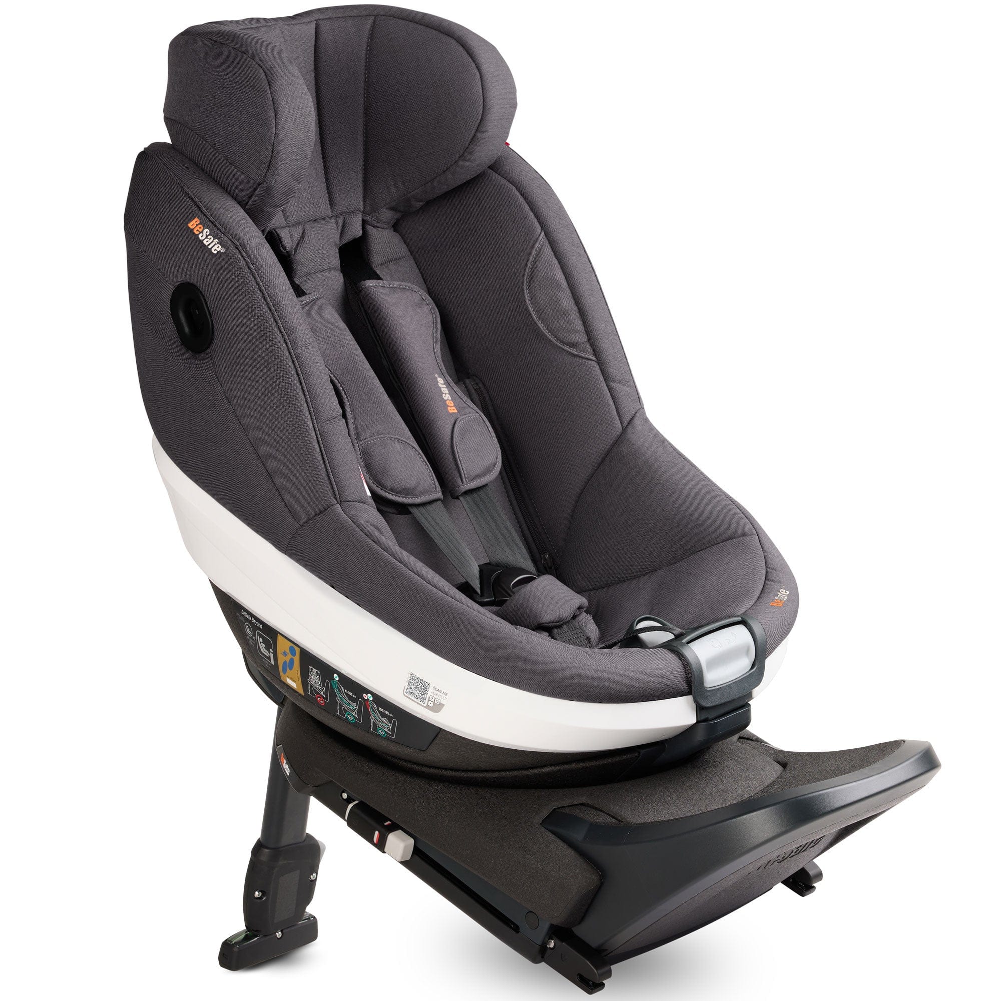 BeSafe Extended Rear Facing Car Seats BeSafe Beyond Car Seat & Base in Dark Grey Melange 15487-GRY-MEL