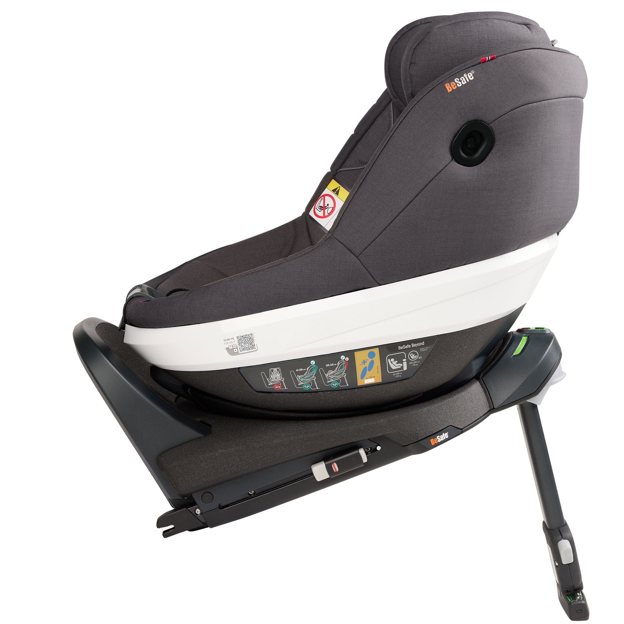 BeSafe Extended Rear Facing Car Seats BeSafe Beyond Car Seat & Base in Dark Grey Melange 15487-GRY-MEL