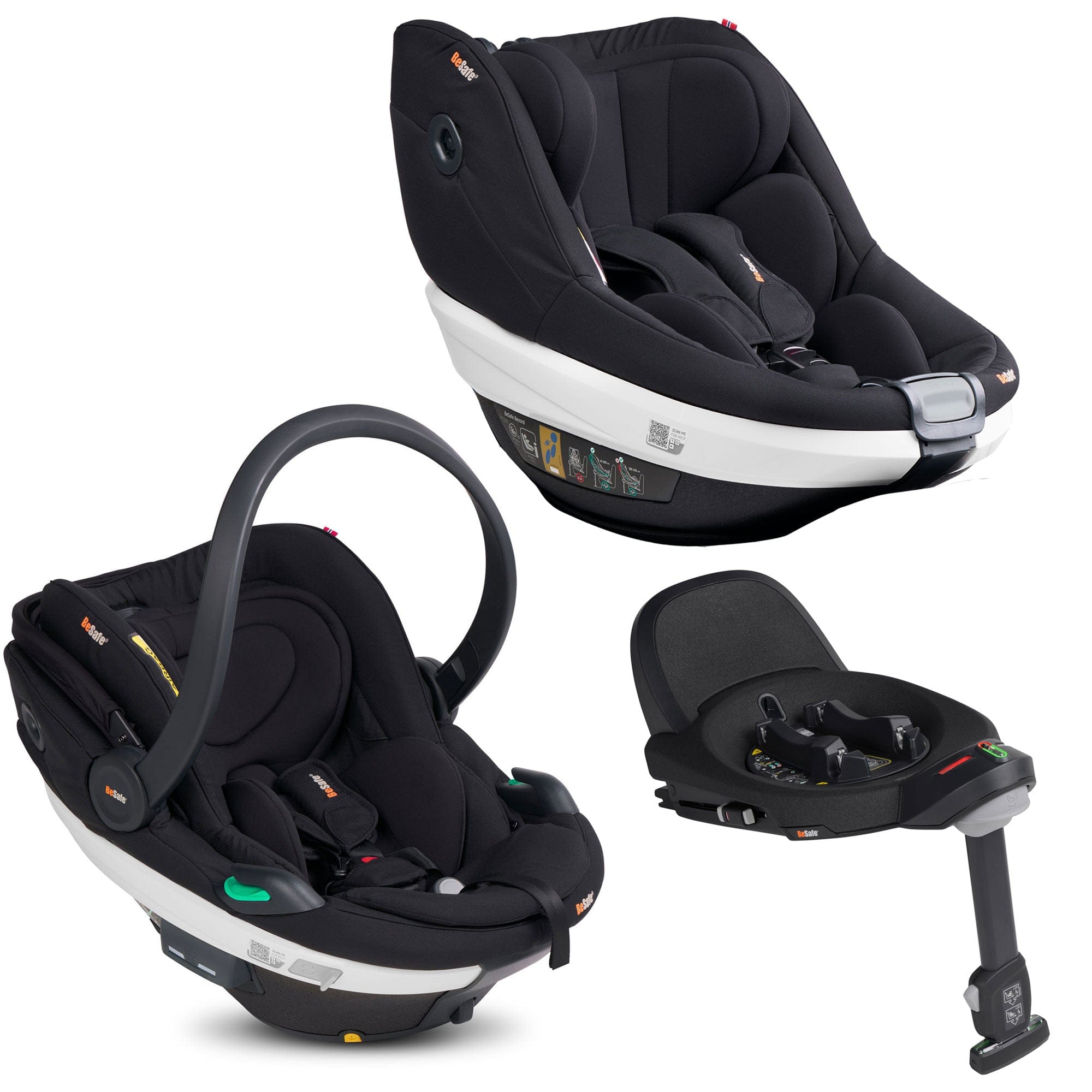 BeSafe Extended Rear Facing Car Seats BeSafe Beyond Complete Bundle (Black Cab) 15496-BLK-CAB