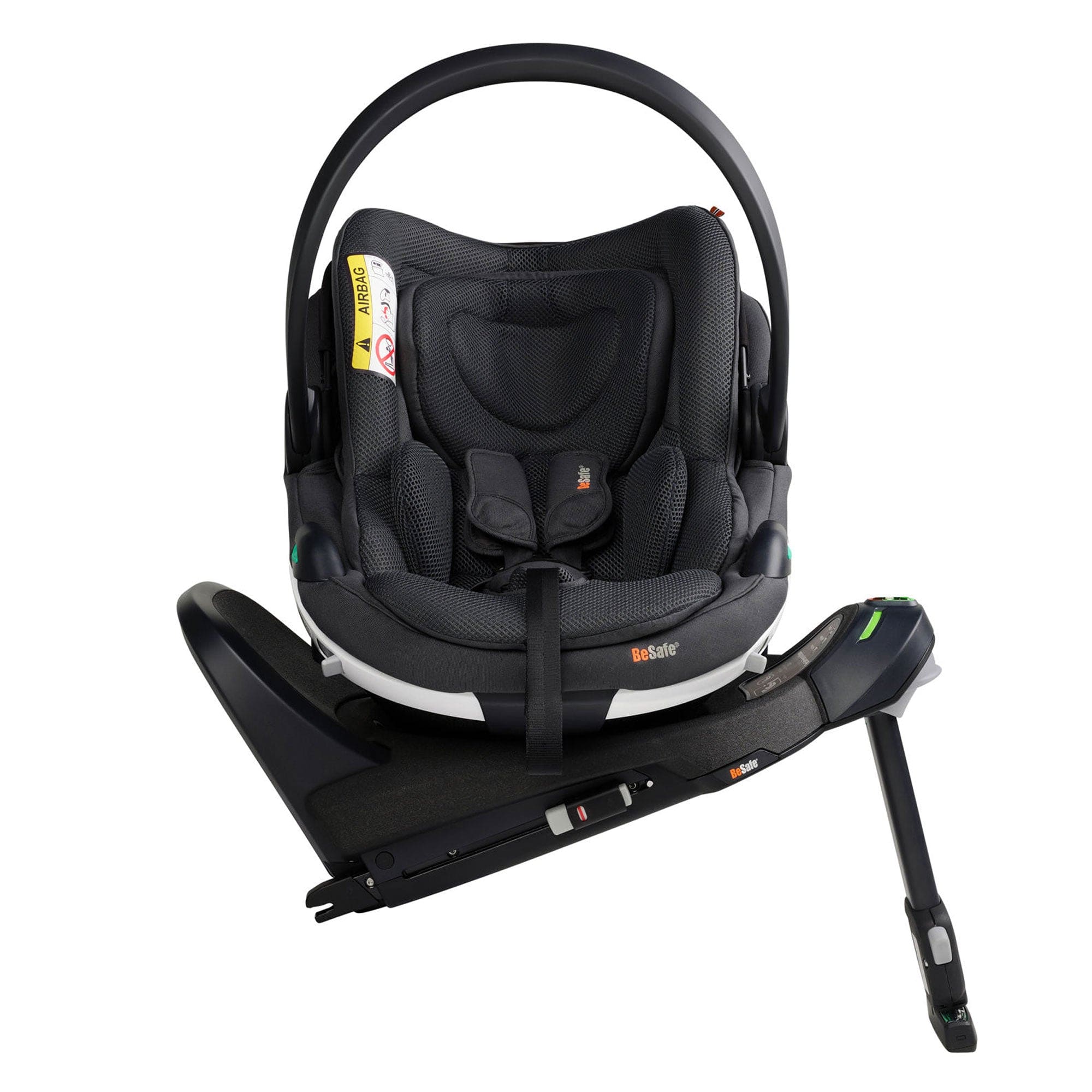BeSafe rear facing car seats BeSafe Go Beyond Car Seat & Base Duo in Anthracite Mesh 15493-ANT-MES