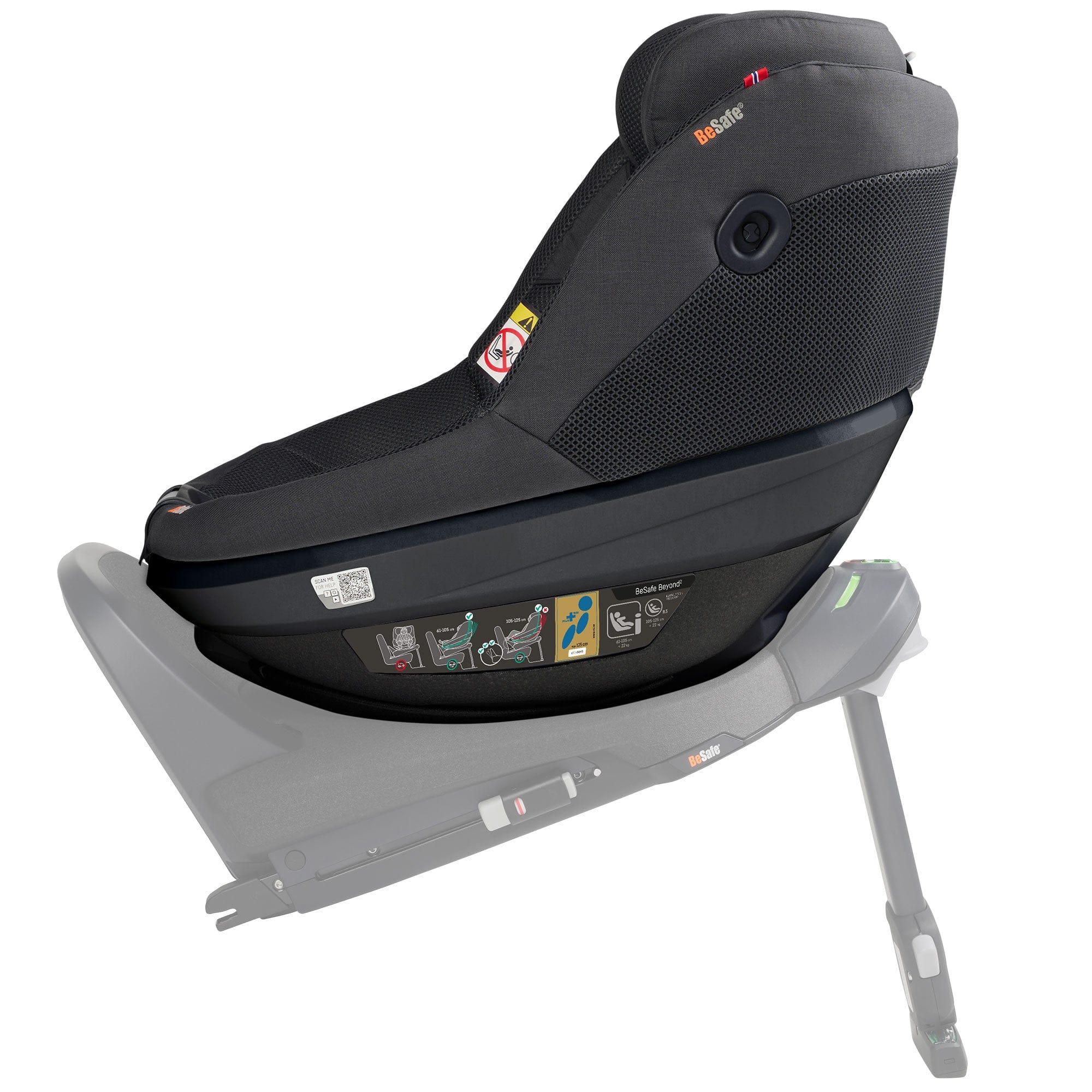 BeSafe Toddler Car Seats BeSafe Beyond 2 Car Seat in Anthracite Mesh