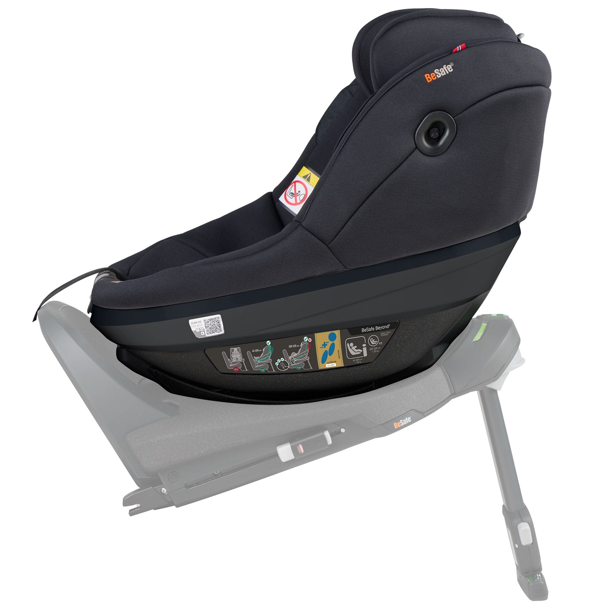 BeSafe Toddler Car Seats BeSafe Beyond 2 Car Seat in Black Soft Breeze