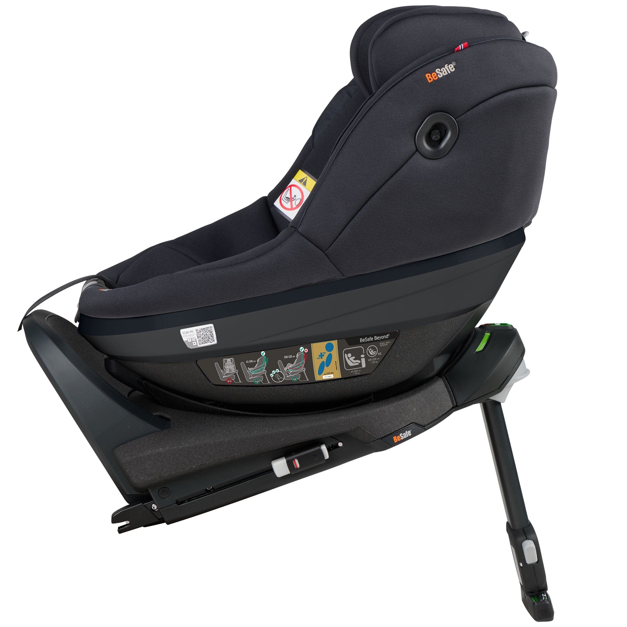 BeSafe Toddler Car Seats BeSafe Beyond 2 Car Seat in Black Soft Breeze