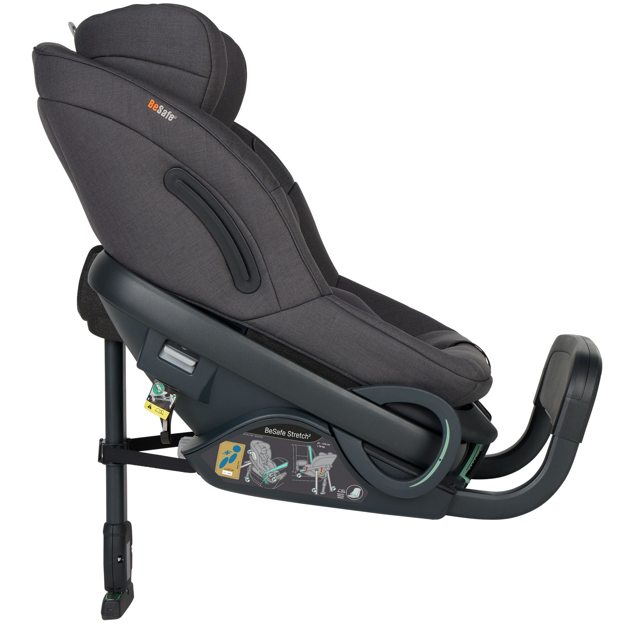 BeSafe Toddler Car Seats BeSafe Stretch 2 Car Seat - Dark Grey Melange 11048209-DarkGreyM-Std