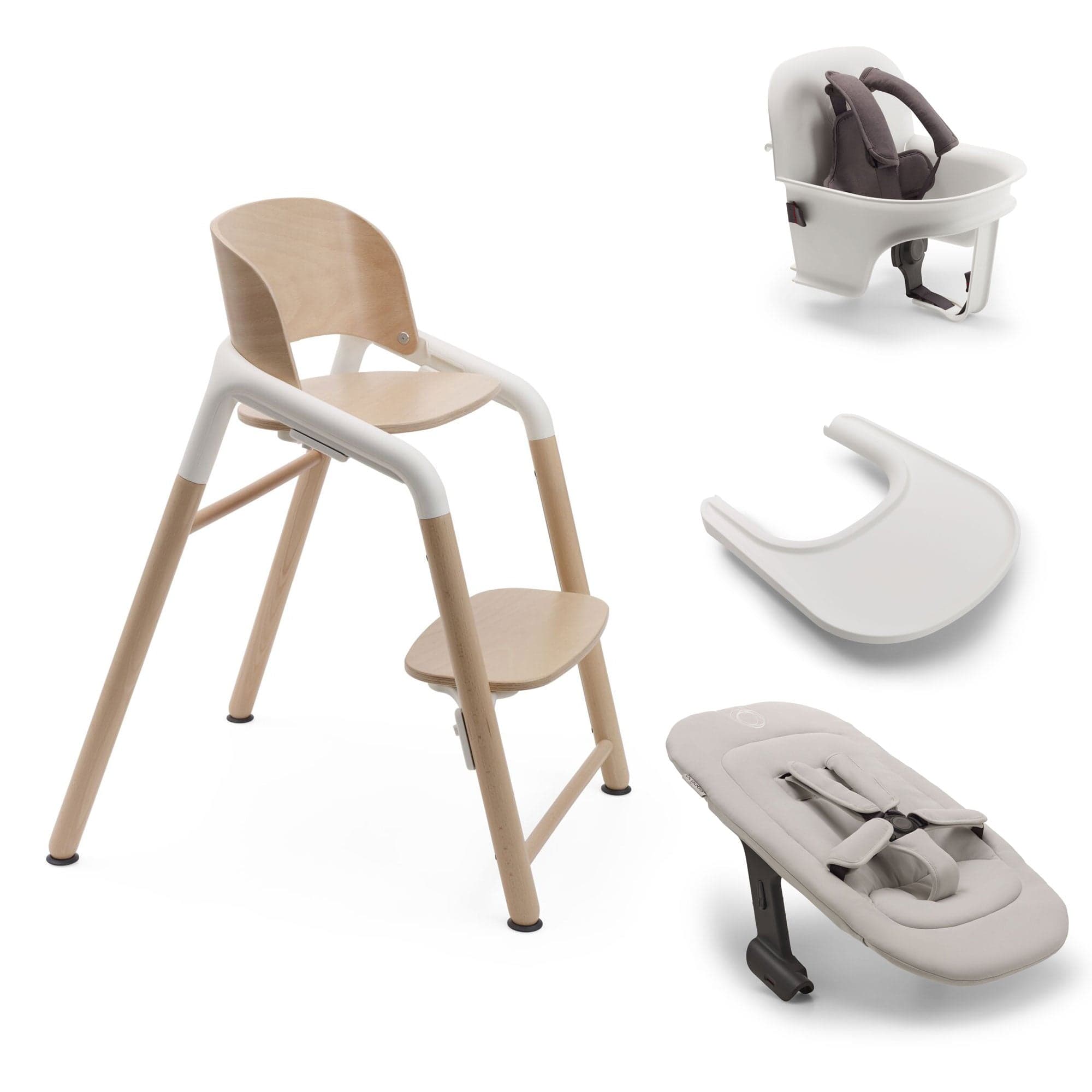 Bugaboo baby highchairs Bugaboo Giraffe Ultimate High Chair Bundle - Wood White 20997-WOO-WHT