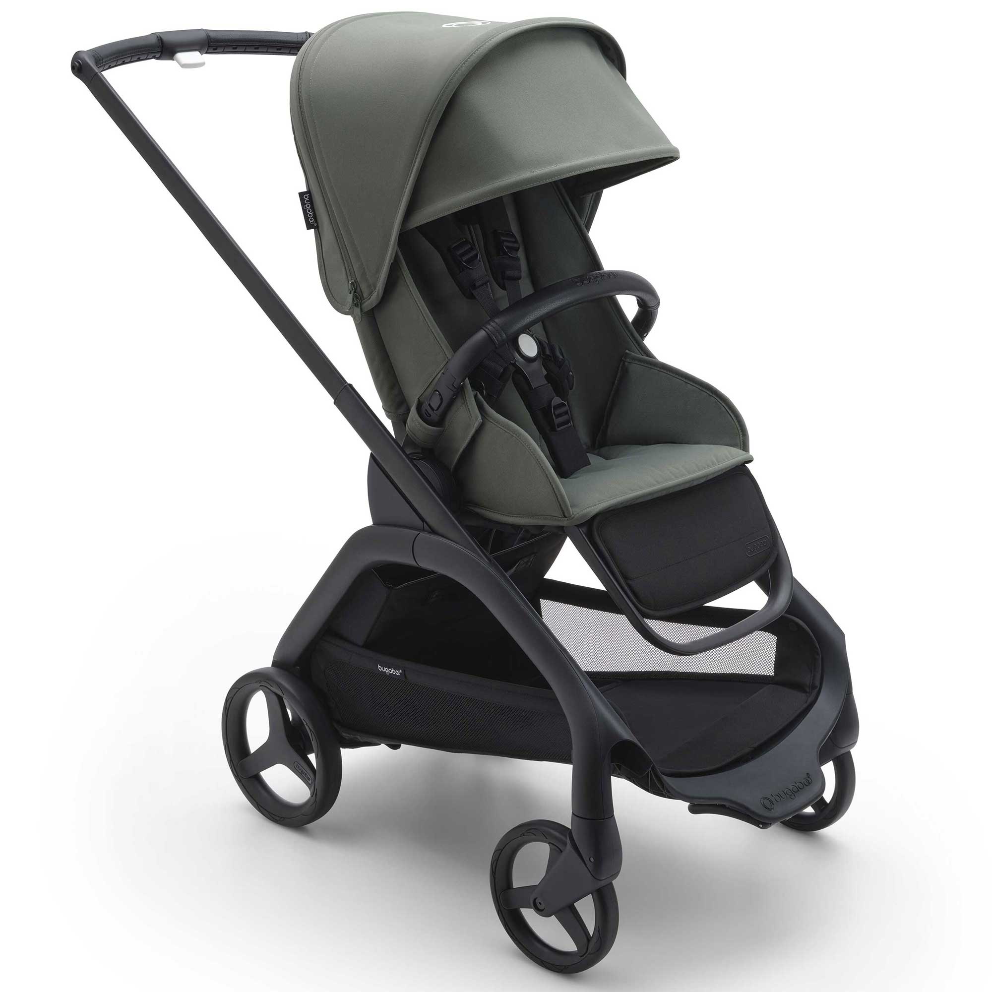 Bugaboo Baby Prams Bugaboo Dragonfly Complete Pram - Black/Forest Green 13804-BLK-FOR-GRN