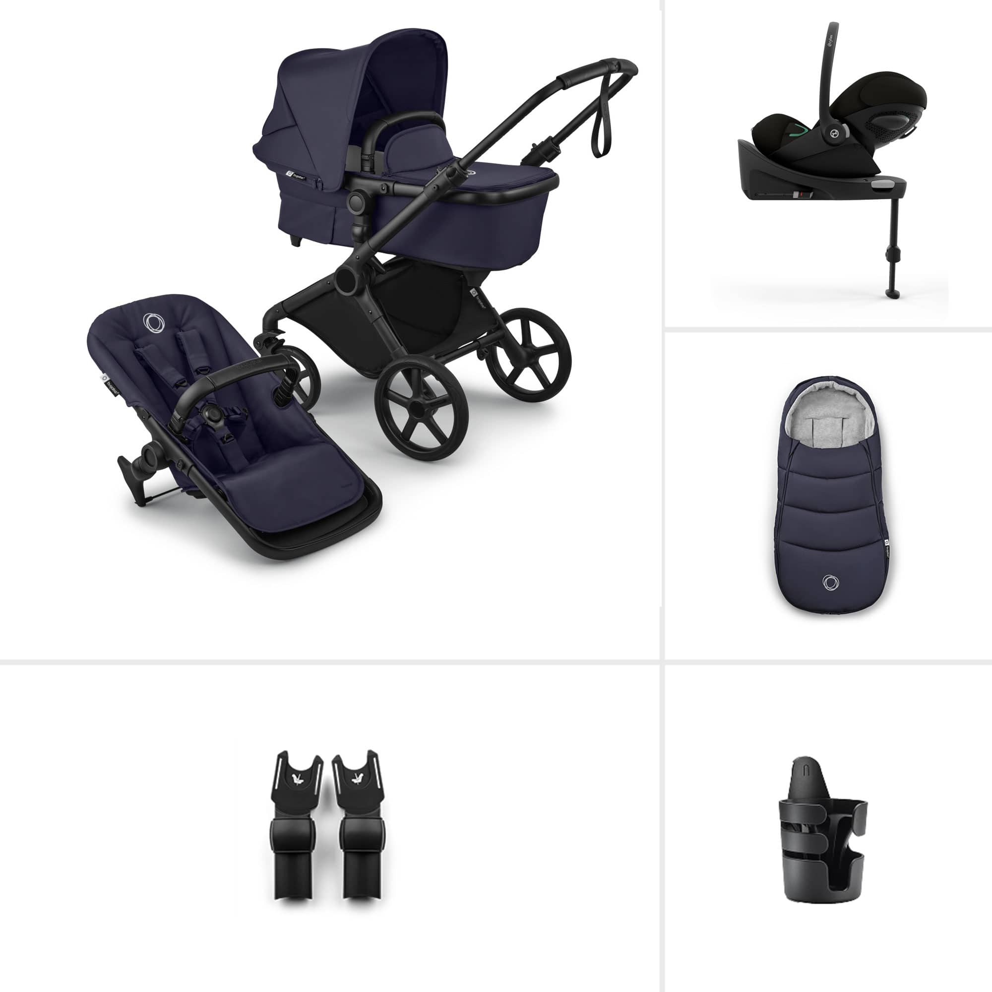 Bugaboo baby prams Bugaboo Cub Cybex Ultimate Newborn Bundle - Deep Indigo 23228-CB-CLG-IND