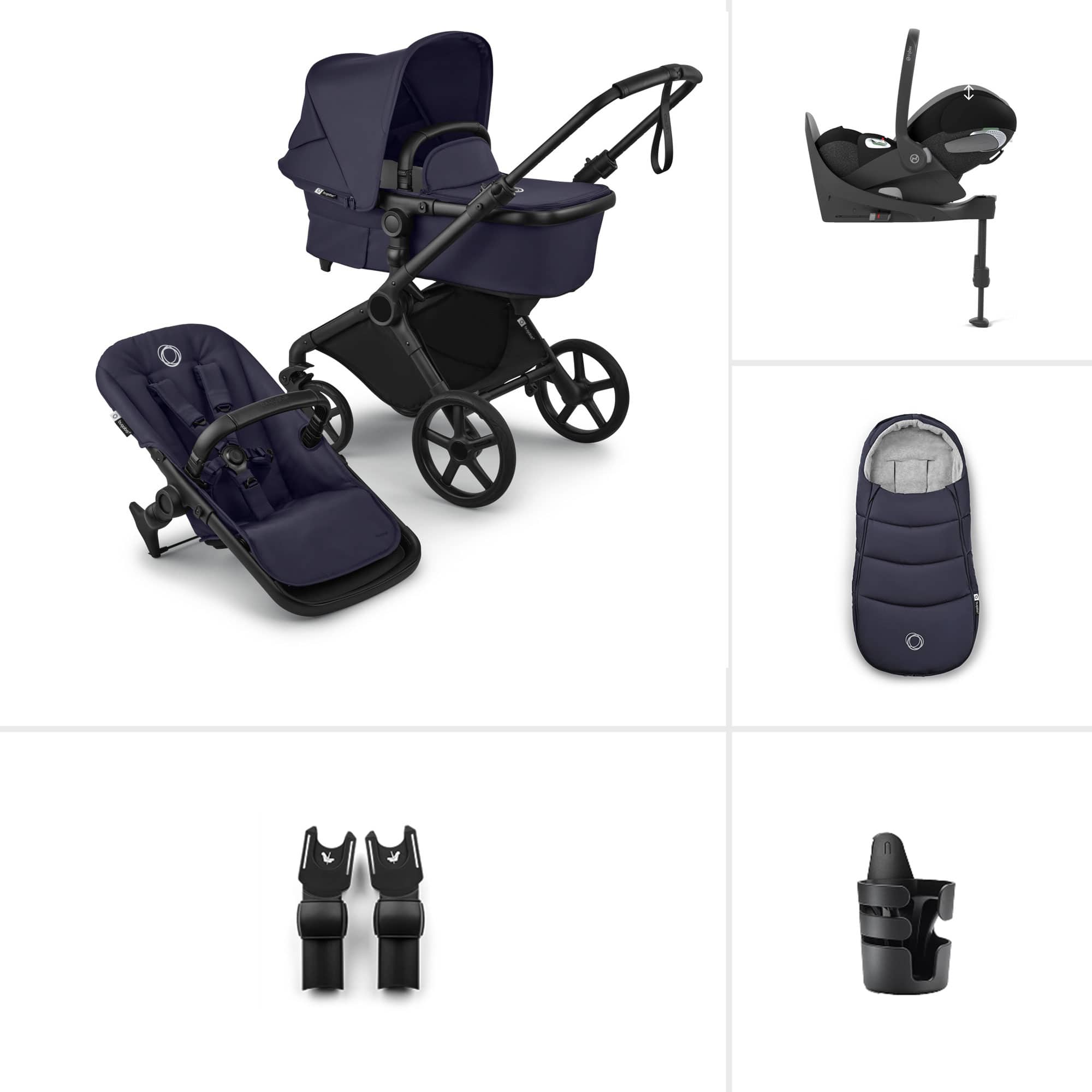 Bugaboo baby prams Bugaboo Cub Cybex Ultimate Newborn Bundle - Deep Indigo 23228-CB-CLT-IND