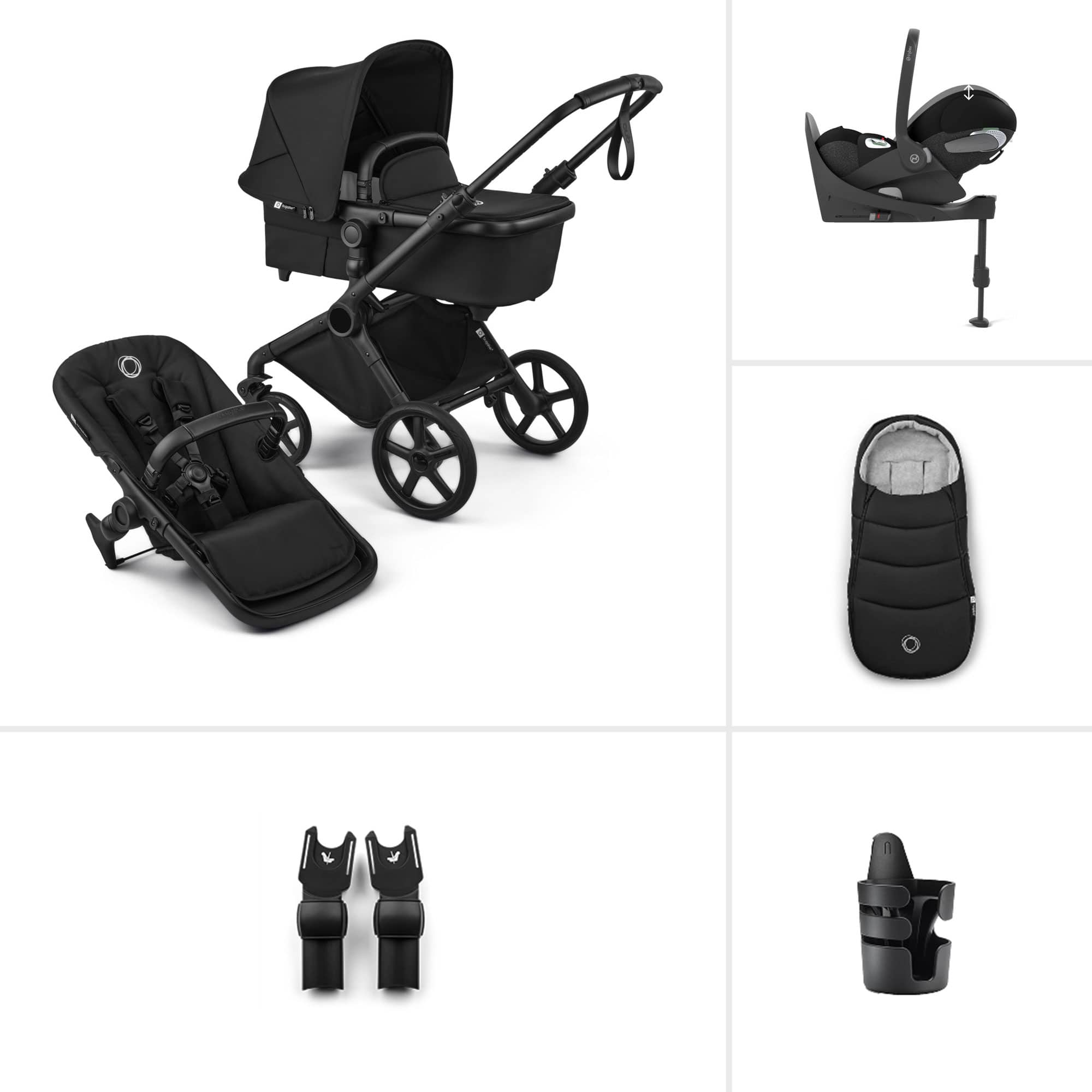 Bugaboo baby prams Bugaboo Cub Cybex Ultimate Newborn Bundle - Heritage Black 23228-CB-CLT-BLK