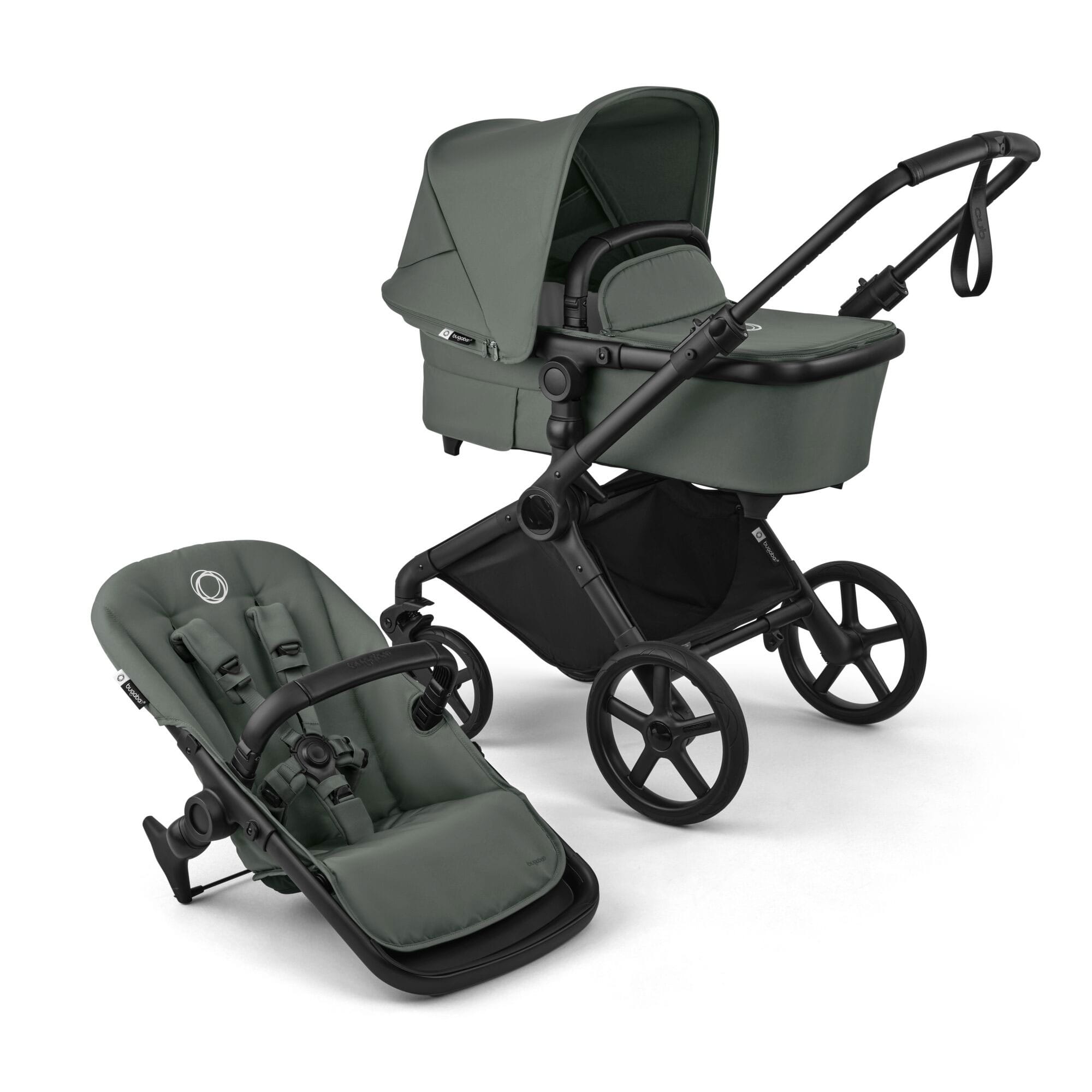 Bugaboo baby prams Bugaboo Cub Essential Pushchair Bundle - Forest Green 23224-CB-ESS-GRN