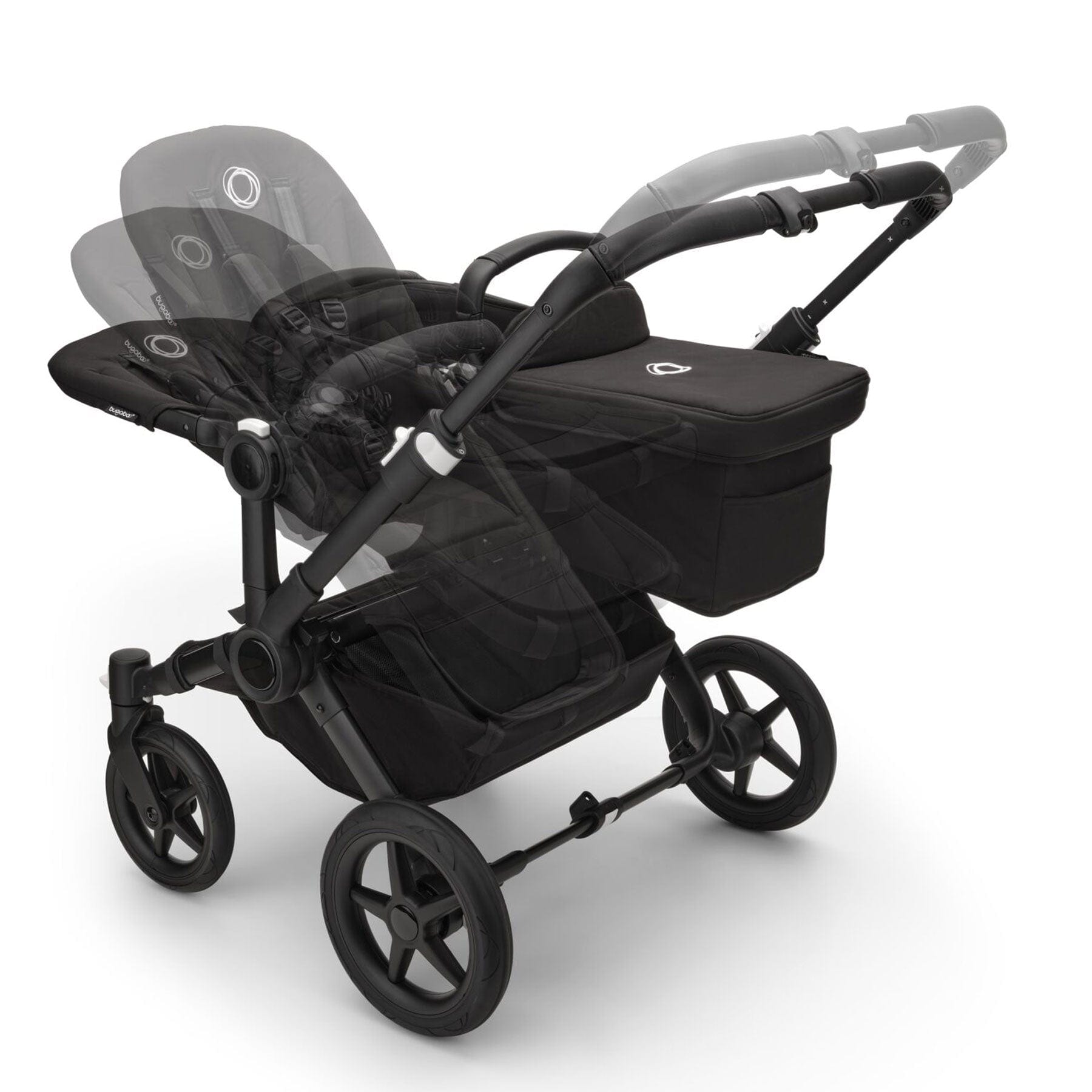 Bugaboo baby prams Bugaboo Donkey 5 Duo Complete Pushchair - Black/Midnight Black 100219002