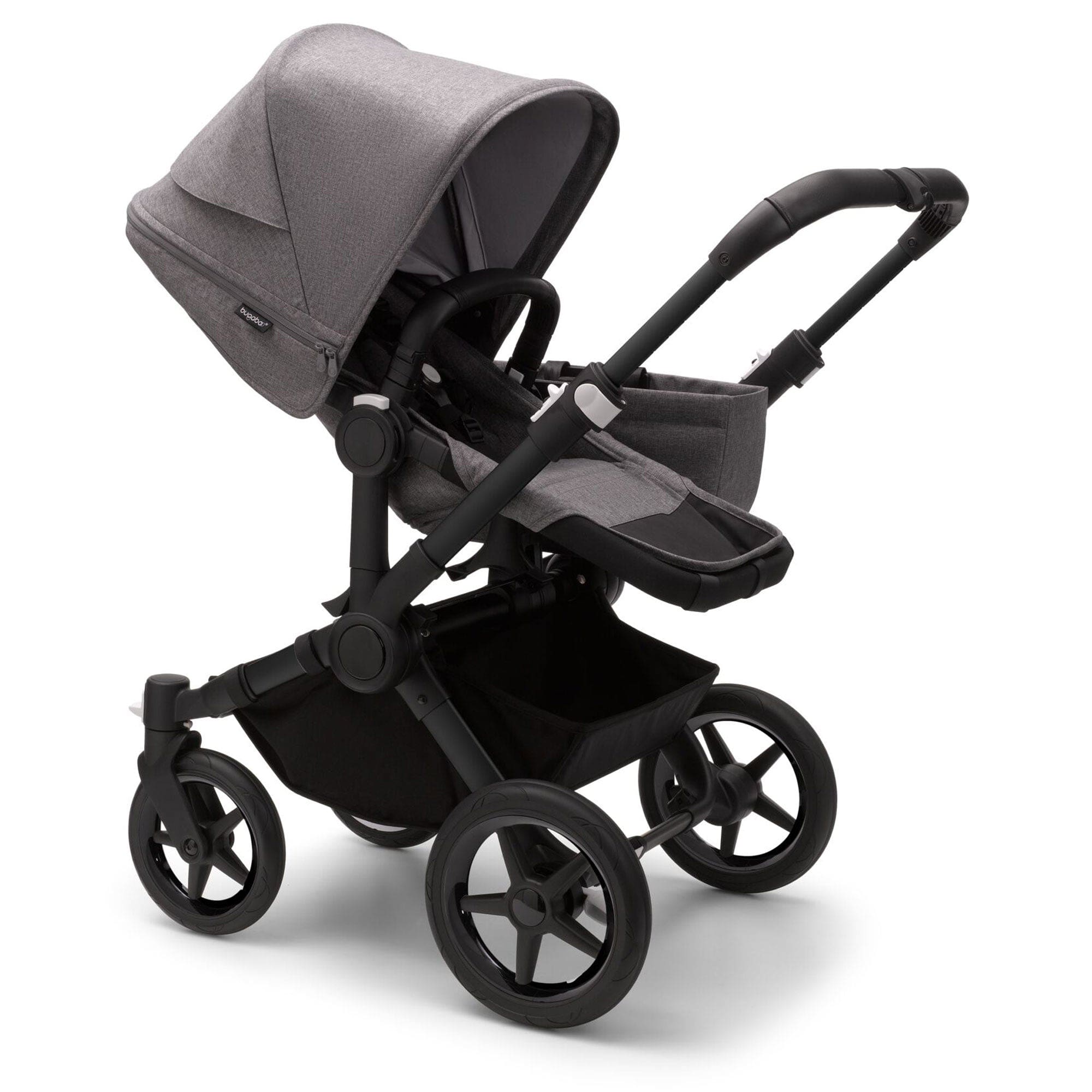 Bugaboo baby prams Bugaboo Donkey 5 Mono Complete Pushchair - Black/Grey Mélange 100000005
