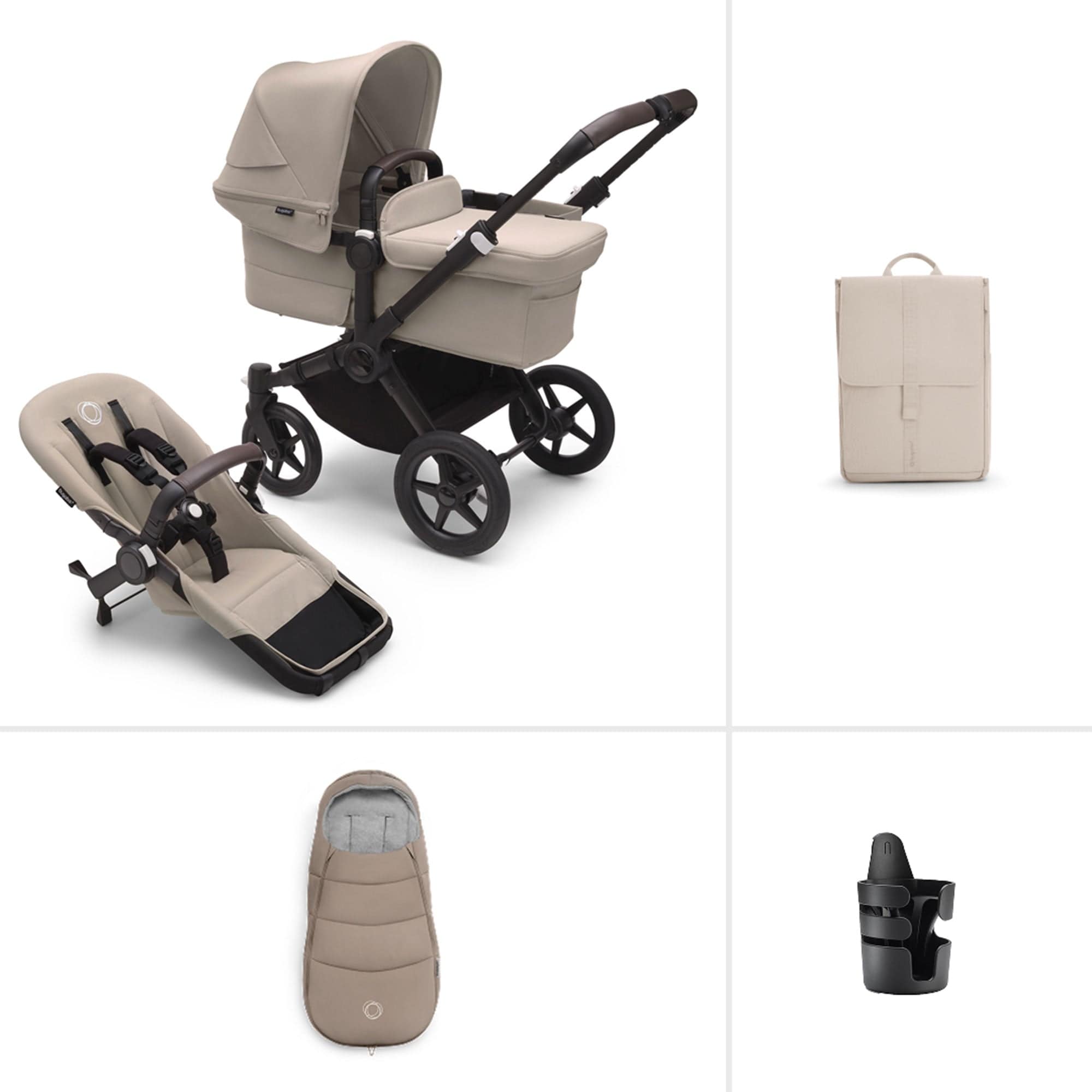 Bugaboo baby prams Bugaboo Donkey 5 Mono Essential Bundle - Desert Taupe 20325-MON-ESS-2