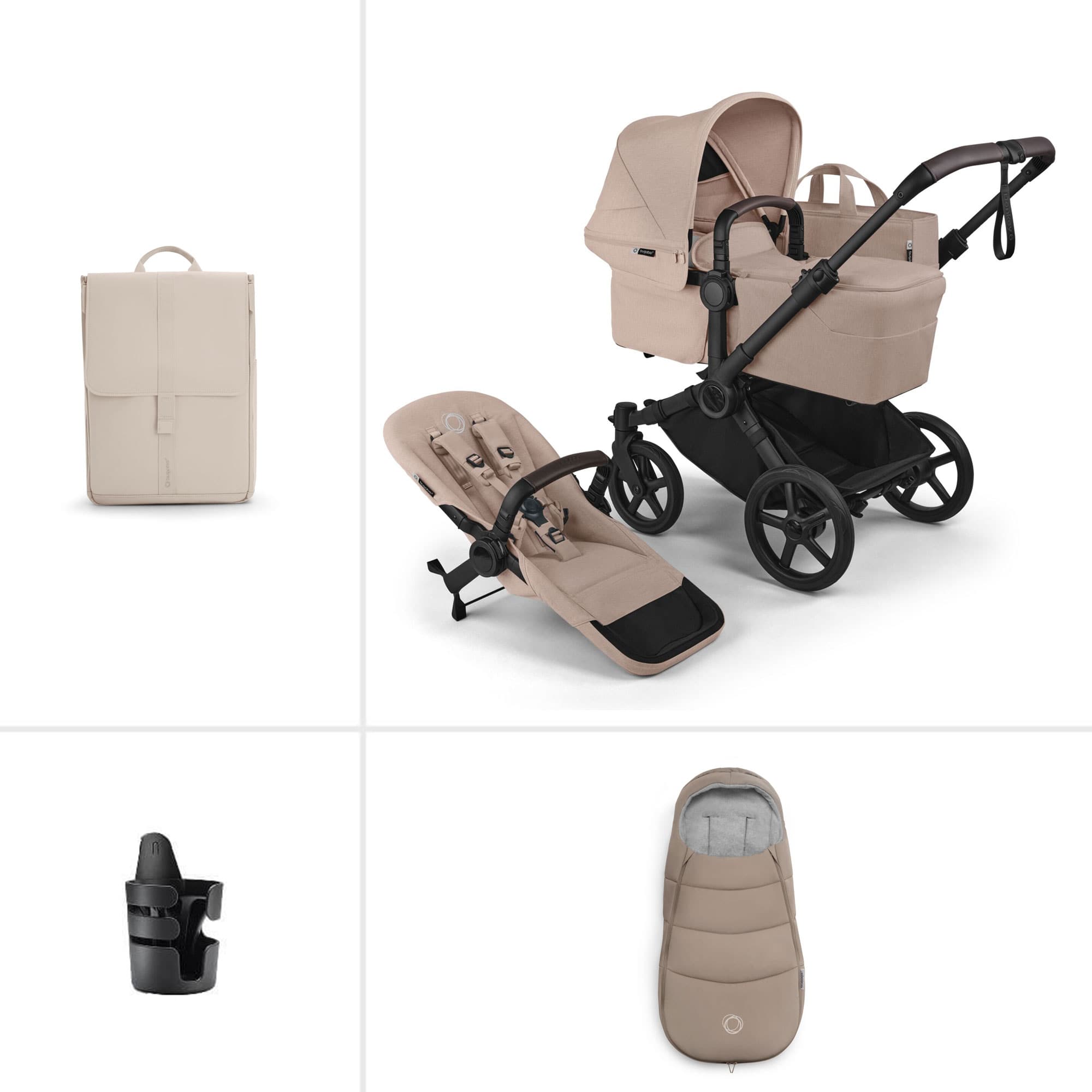 Bugaboo baby prams Bugaboo Donkey 6 Single Essential Bundle - Desert Taupe 21650-DES-TPE