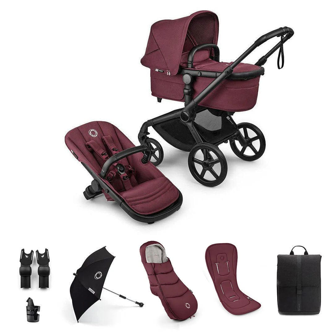 Bugaboo baby prams Bugaboo Fox 5 Renew Complete Bundle - Dark Cherry 18881-COMP-CHE