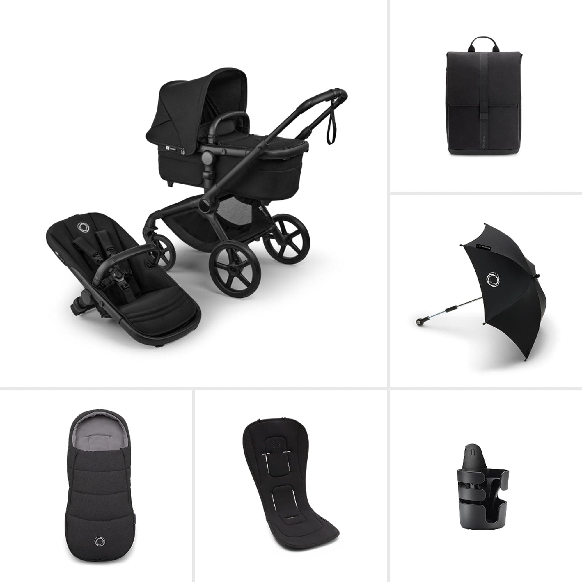 Bugaboo baby prams Bugaboo Fox 5 Renew Essential Bundle - Heritage Black 18878-COMP-BLA