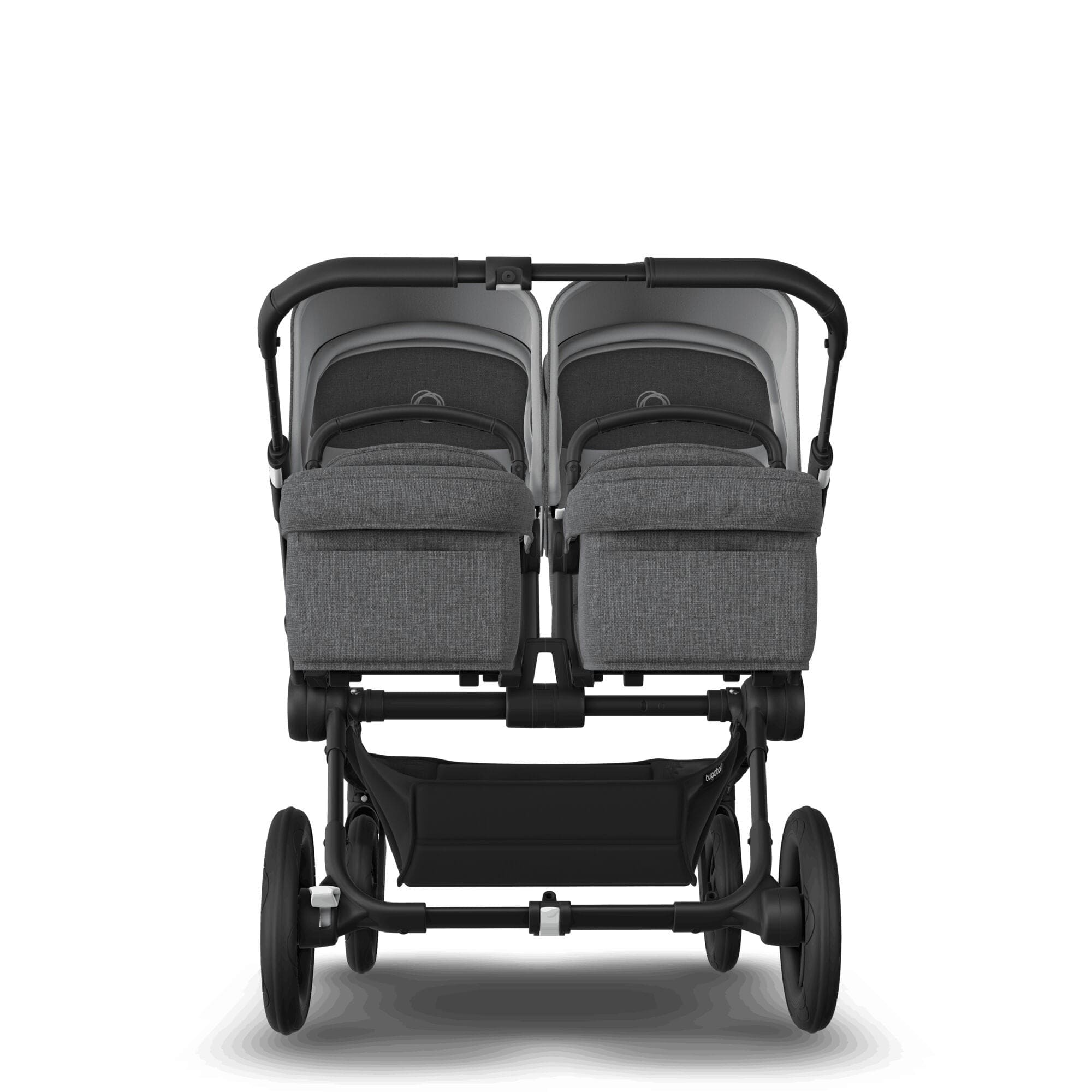 Bugaboo double buggies Bugaboo Donkey 5 Twin Complete Pushchair - Black/Grey Mélange 100288001