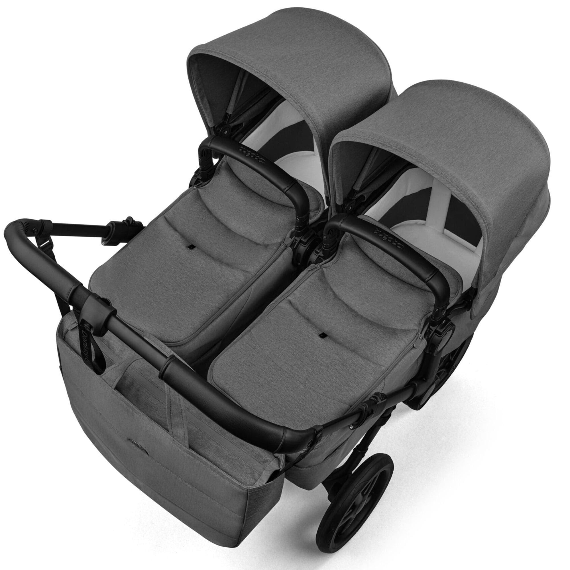 Bugaboo double buggies Bugaboo Donkey 5 Twin Complete Pushchair - Moon Grey 21643-MOO-GRY