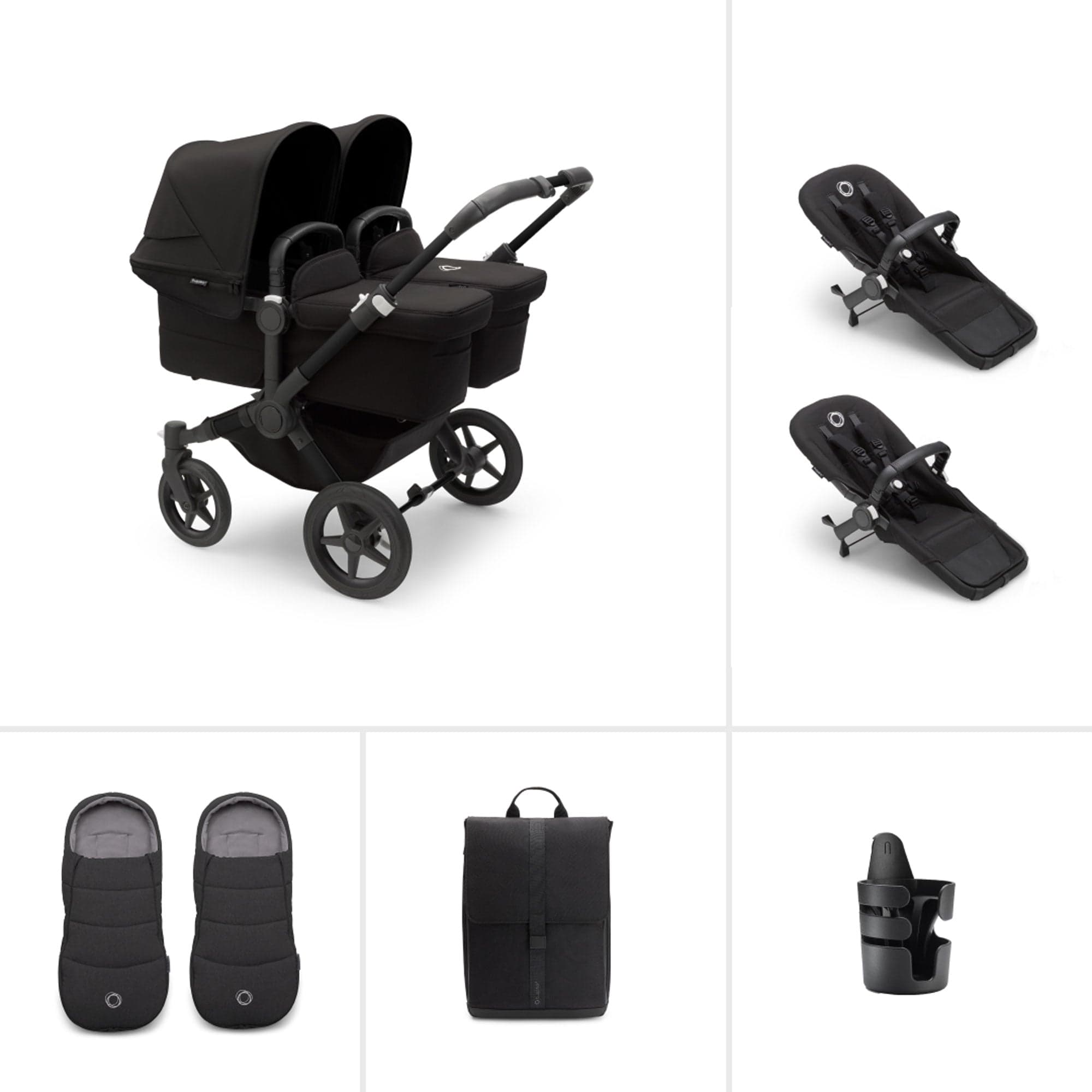 Bugaboo double buggies Bugaboo Donkey 5 Twin Essential Bundle - Black 20331-TWN-ESS-1