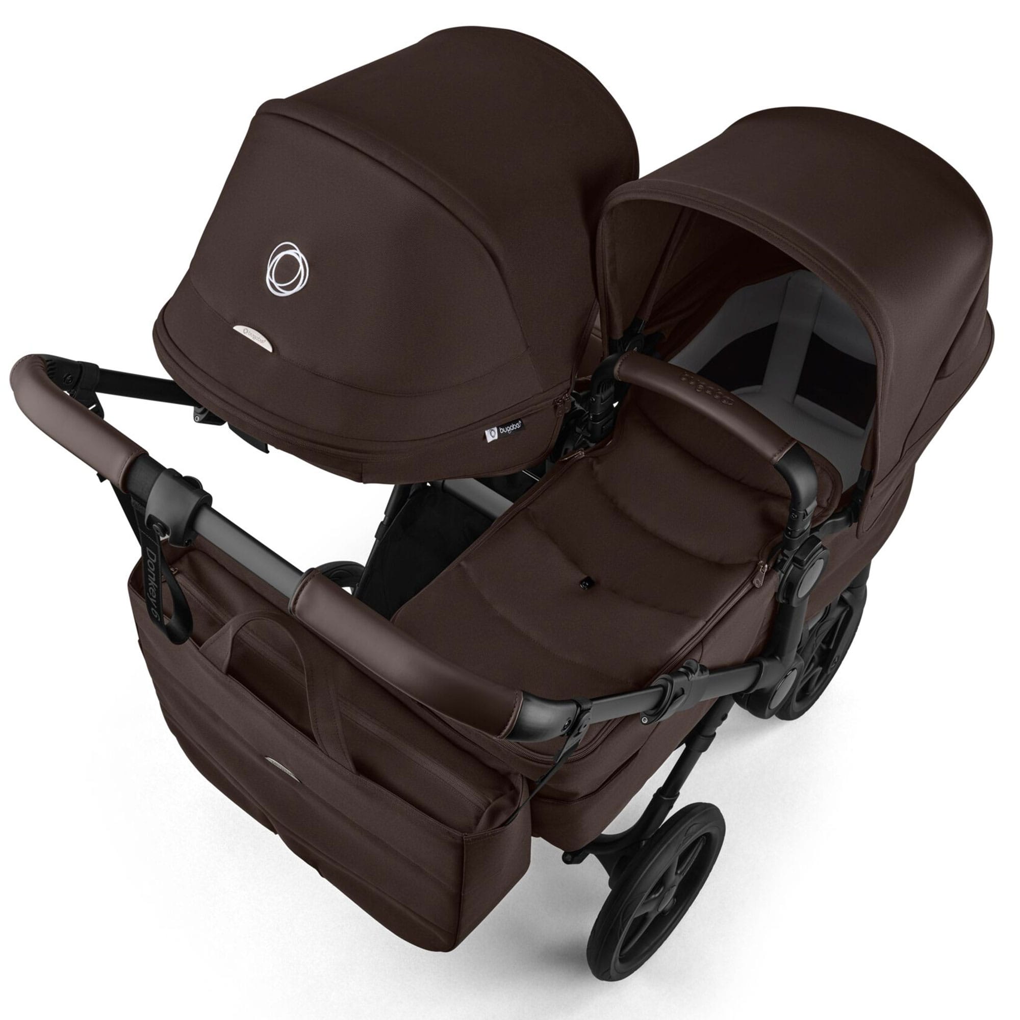Bugaboo double buggies Bugaboo Donkey 6 Double Complete Pushchair - Cocoa Brown 17615-COC-BRN