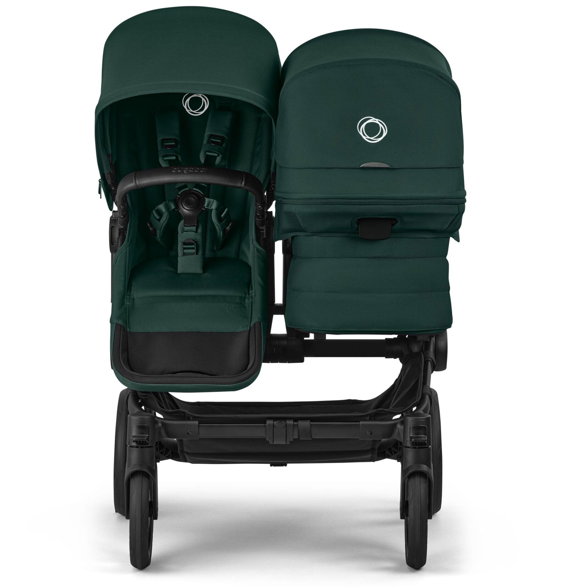 Bugaboo double buggies Bugaboo Donkey 6 Double Essential Bundle - Fern Green 21667-FER-GRN