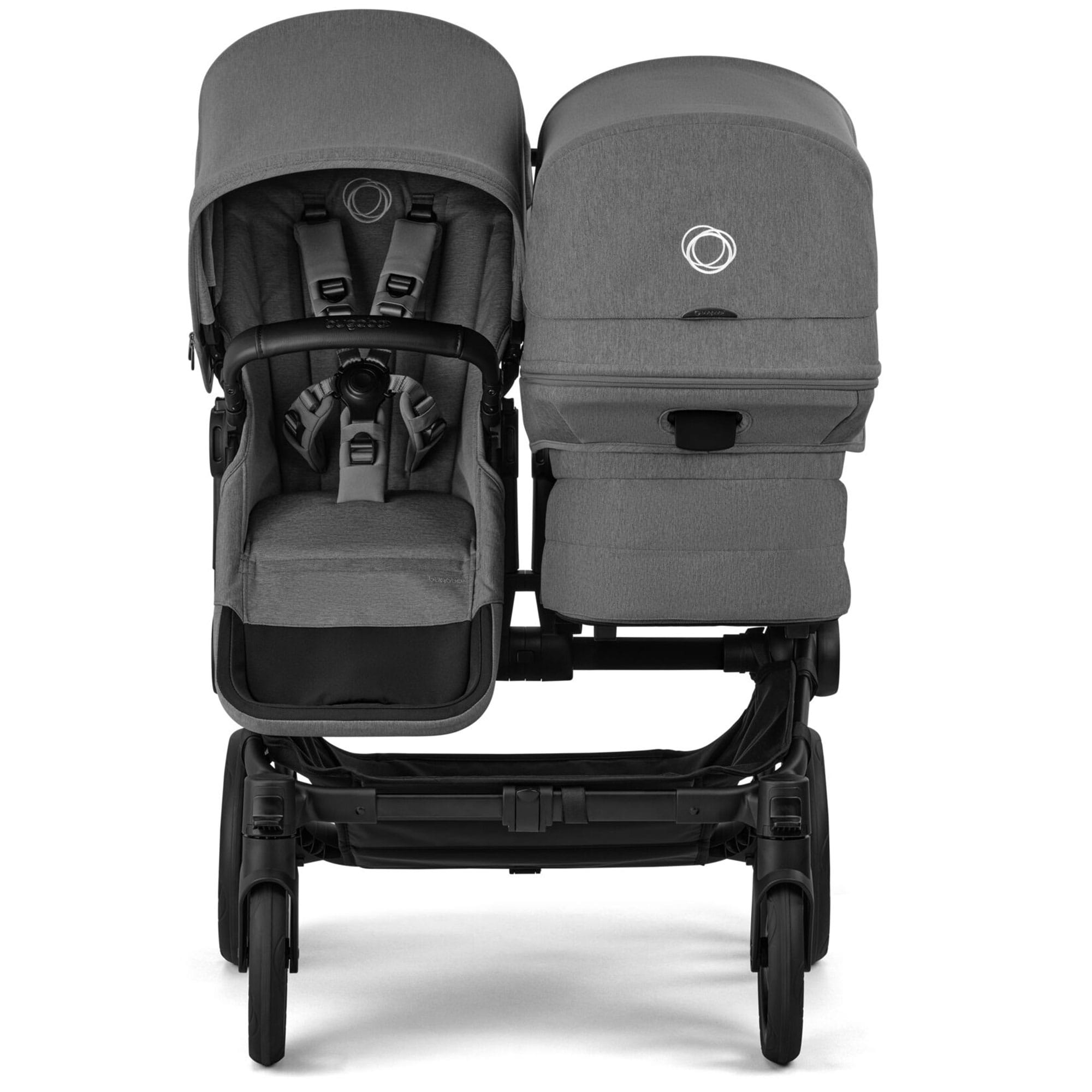 Bugaboo double buggies Bugaboo Donkey 6 Double Essential Bundle - Moon Grey 21667-MOO-GRY
