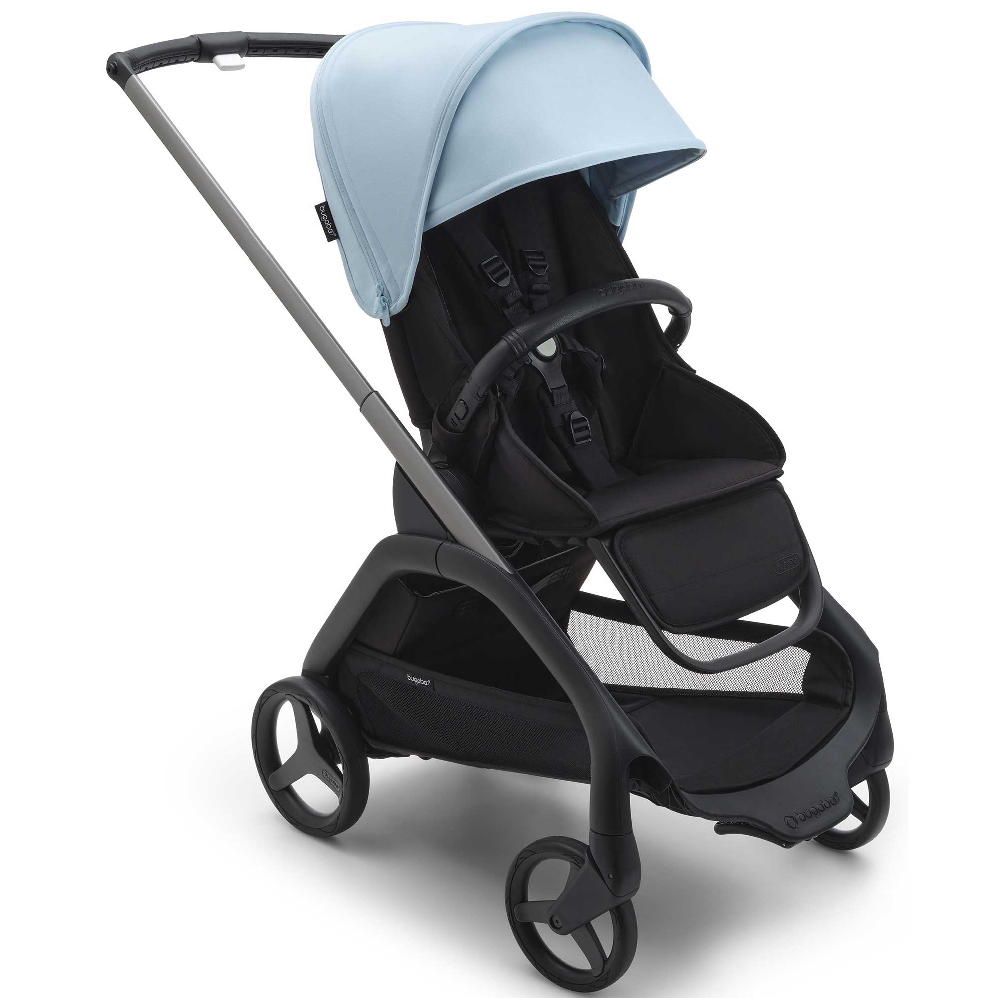 Bugaboo Travel Systems Bugaboo Dragonfly Pebble 360 Pro Travel System in Graphite/Midnight Black/Skyline Blue 13816-GRA-MID-SKY
