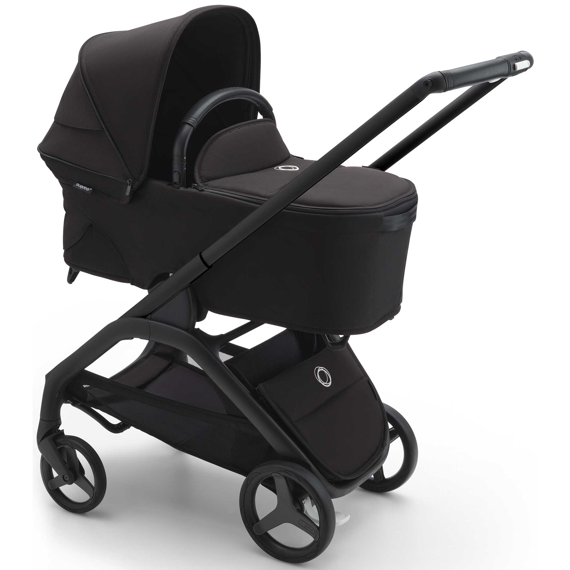 Bugaboo Travel Systems Bugaboo Dragonfly Pebble 360 Pro Travel System in Black/Midnight Black 13817-BLK-MID-BLK