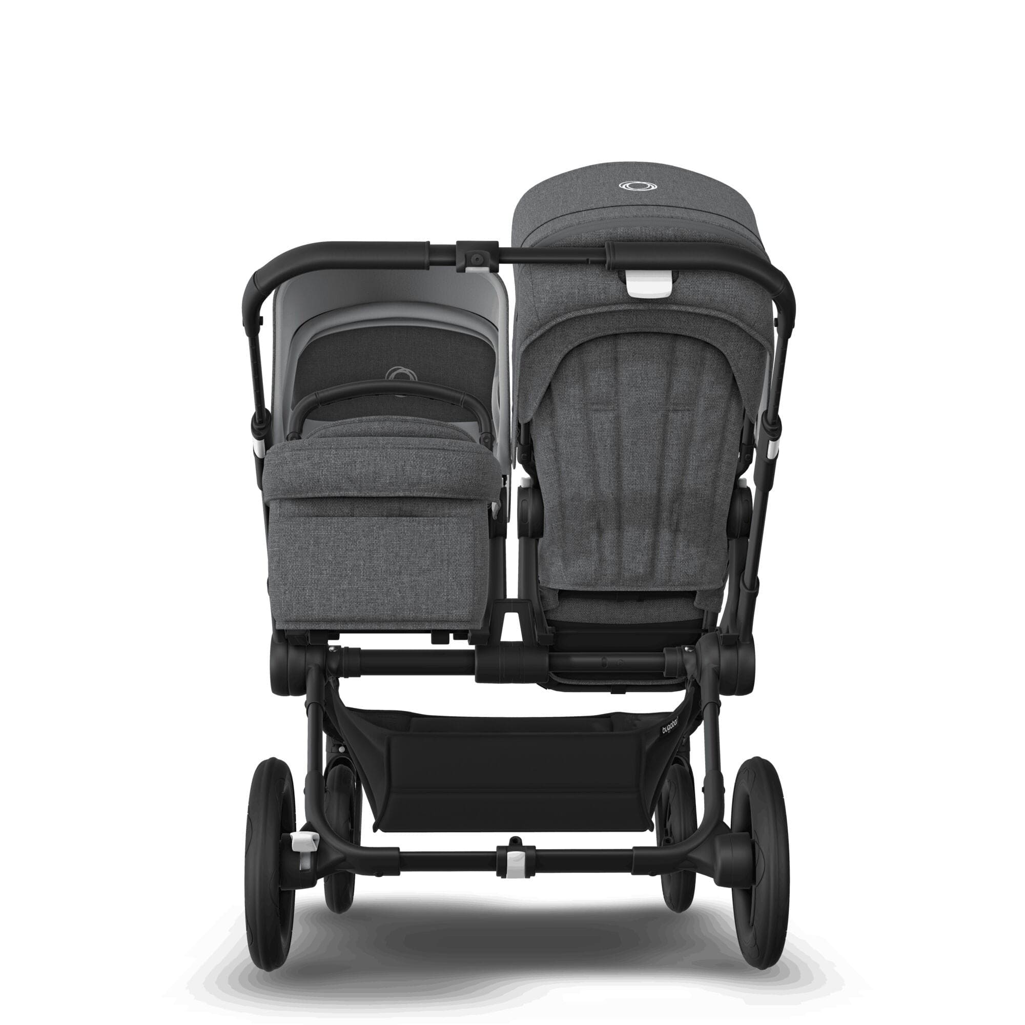 Bugaboo travel systems Bugaboo Donkey 5 Duo Ultimate Newborn Bundle - Grey Mélange 17672-GRY-MEL