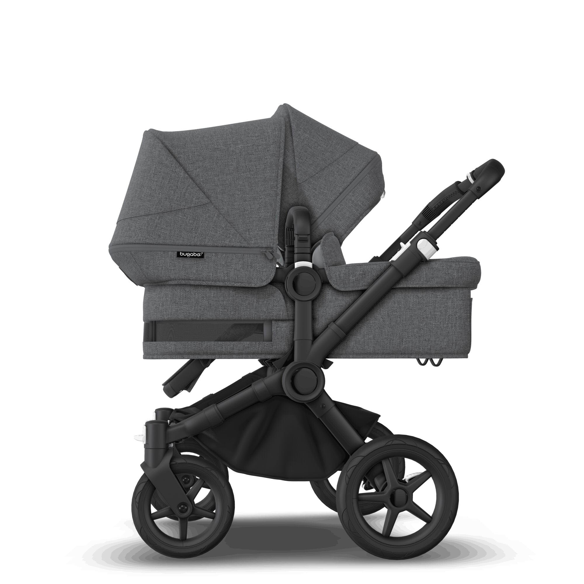 Bugaboo travel systems Bugaboo Donkey 5 Duo Ultimate Newborn Bundle - Grey Mélange 17672-GRY-MEL