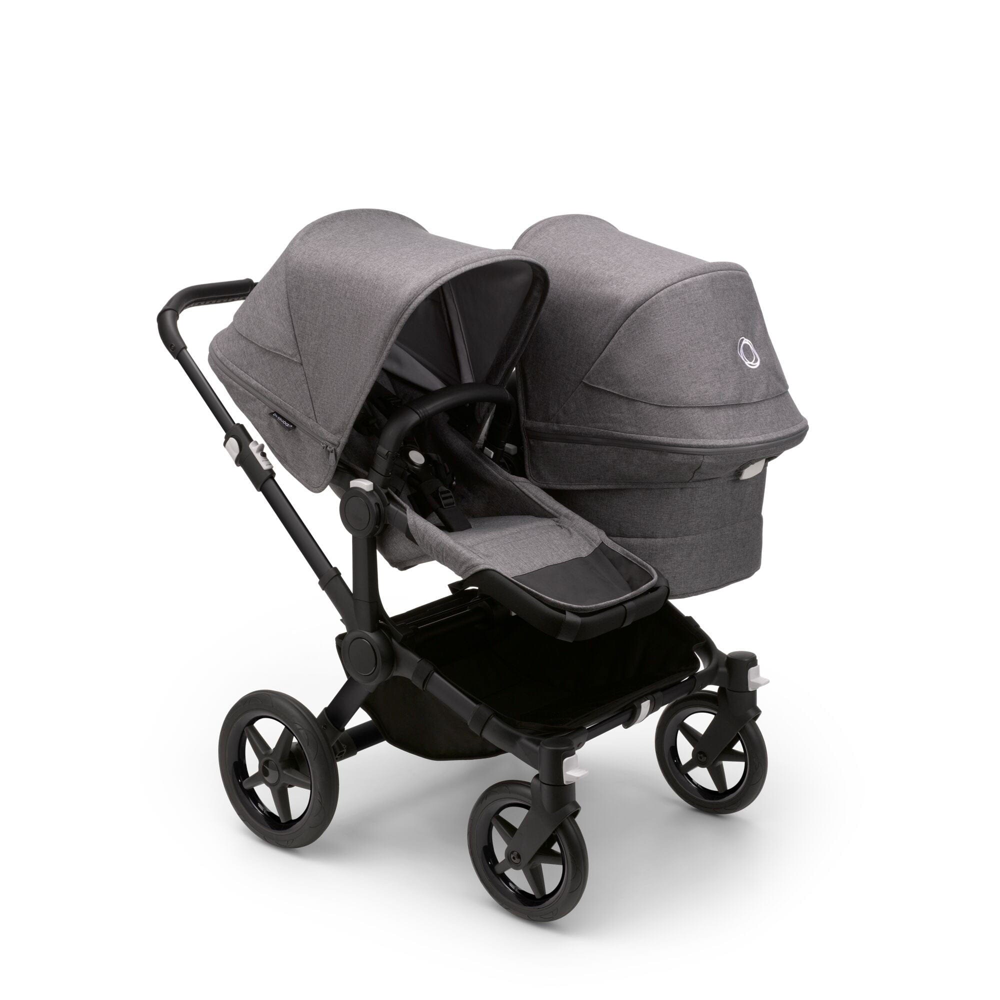 Bugaboo travel systems Bugaboo Donkey 5 Duo Ultimate Newborn Bundle - Grey Mélange 17672-GRY-MEL