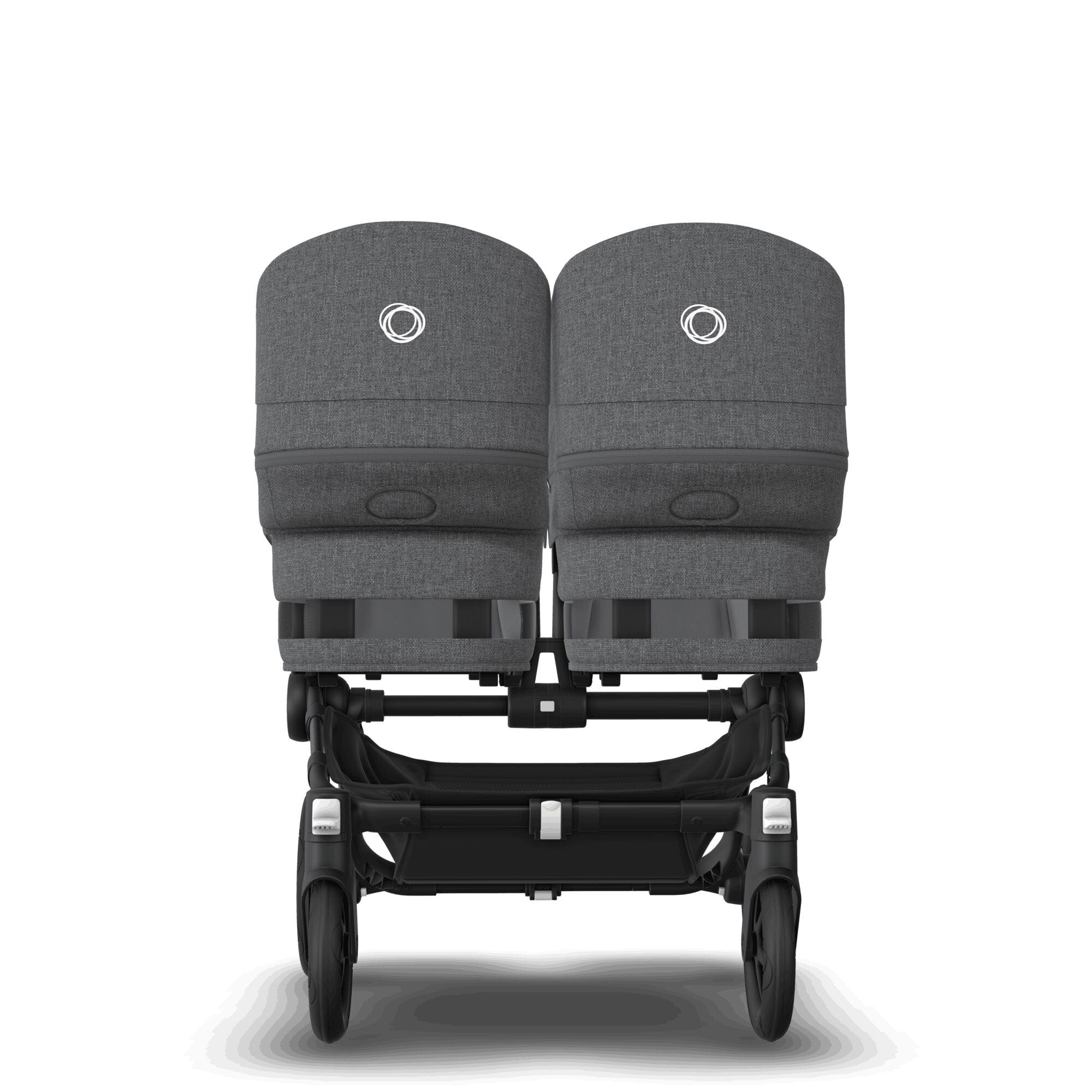 Bugaboo travel systems Bugaboo Donkey 5 Twin Ultimate Newborn Bundle - Grey Mélange 17680-GRY-MEL