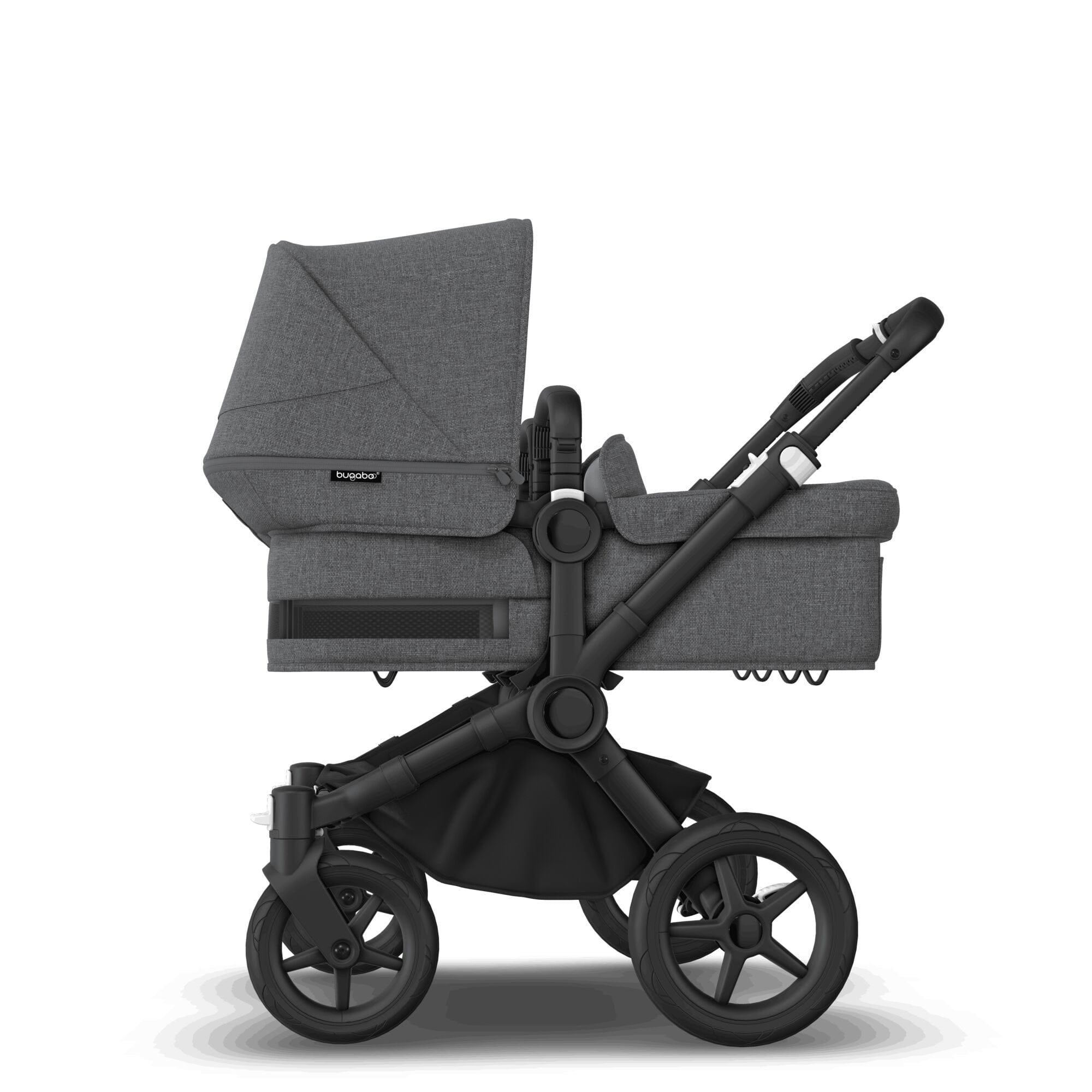 Bugaboo travel systems Bugaboo Donkey 5 Twin Ultimate Newborn Bundle - Grey Mélange 17680-GRY-MEL