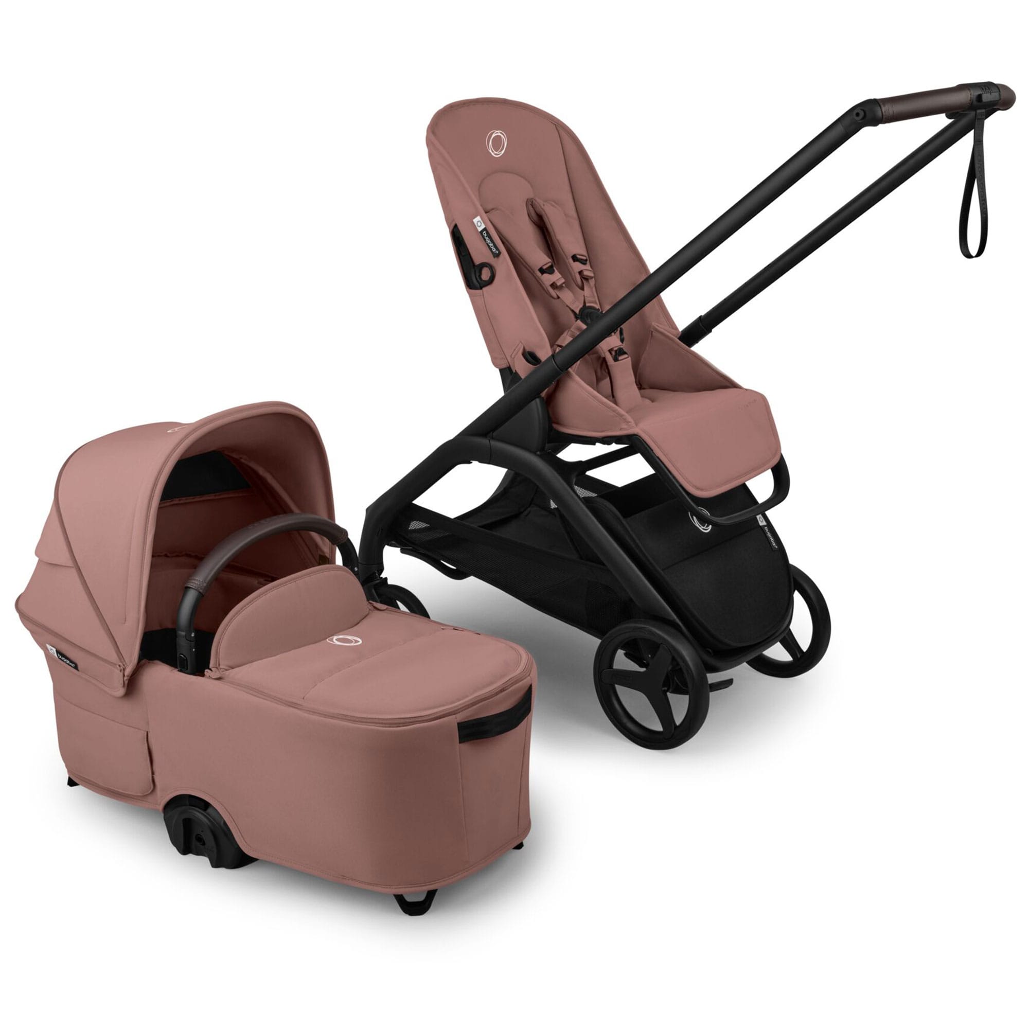 Bugaboo travel systems Bugaboo Dragonfly Plus Ultimate Cybex Travel System - Dusty Pink