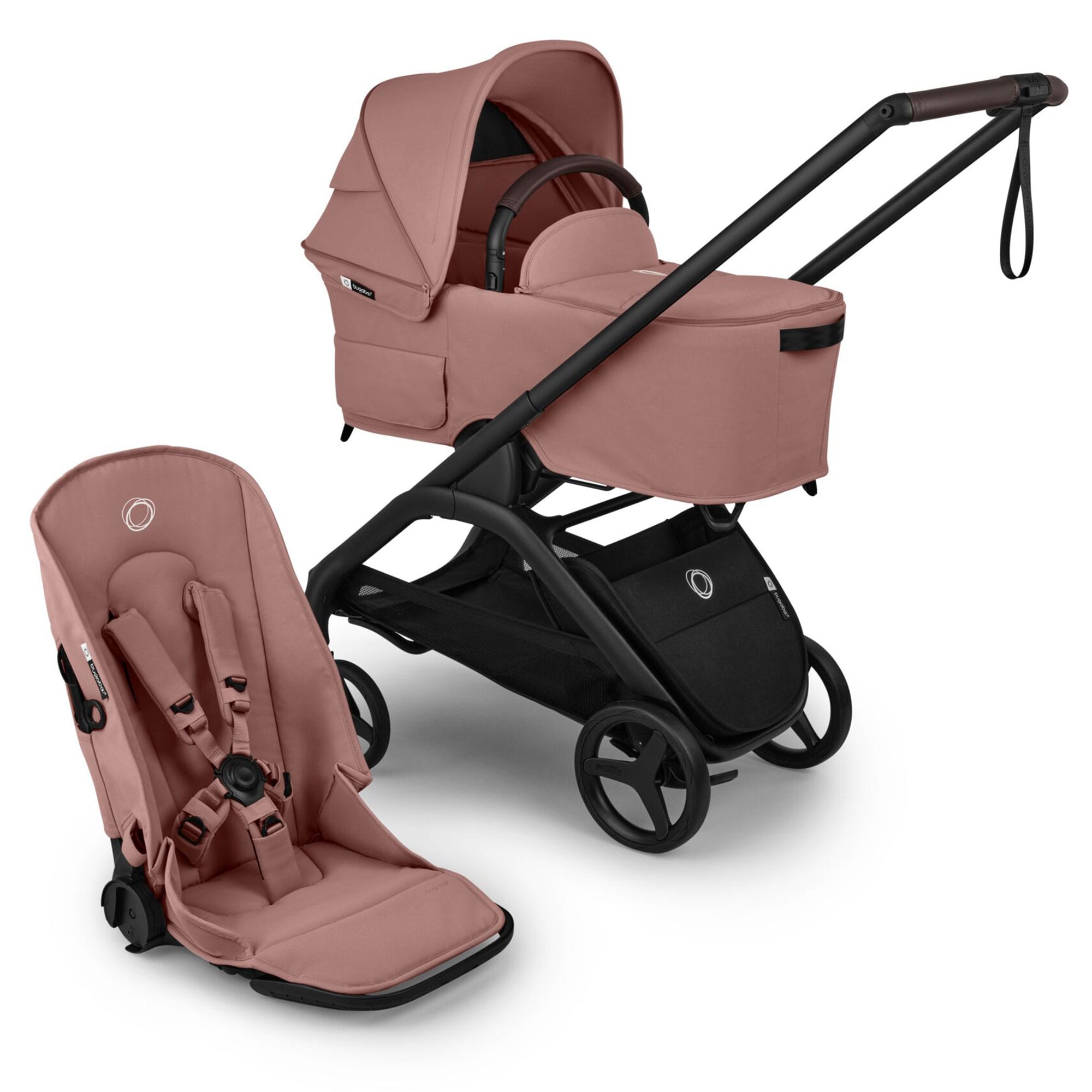 Bugaboo travel systems Bugaboo Dragonfly Plus Ultimate Cybex Travel System - Dusty Pink