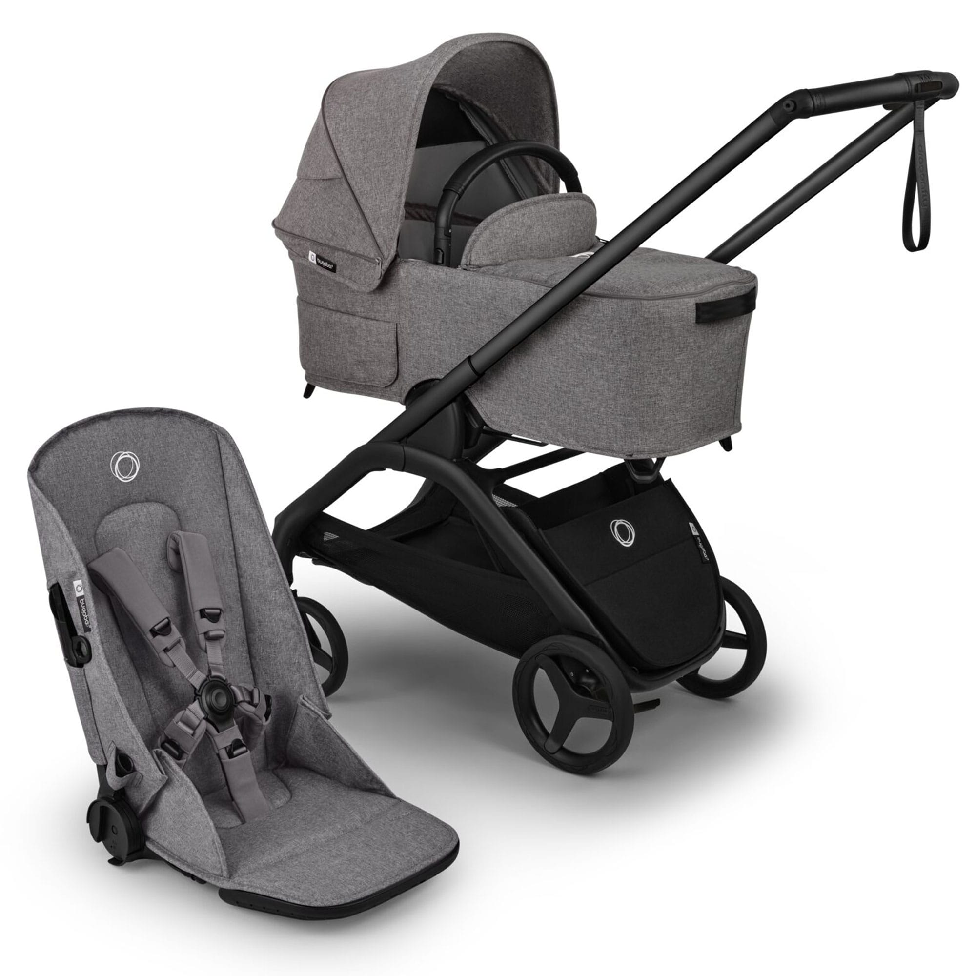 Bugaboo travel systems Bugaboo Dragonfly Plus Ultimate Cybex Travel System - Grey Melange