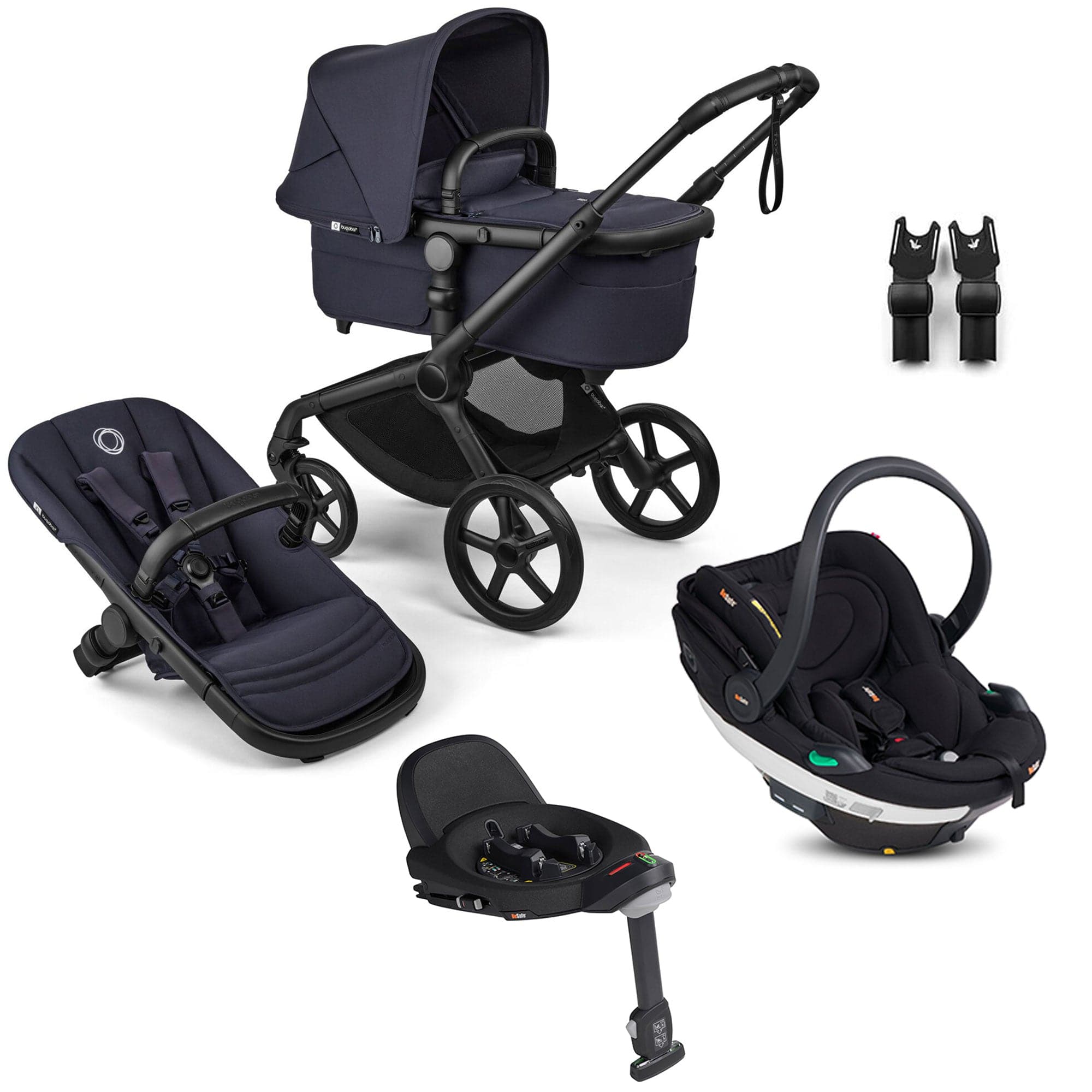 Bugaboo travel systems Bugaboo Fox 5 Renew BeSafe Travel System Bundle - Deep Indigo 18866-TS-BEY-IND