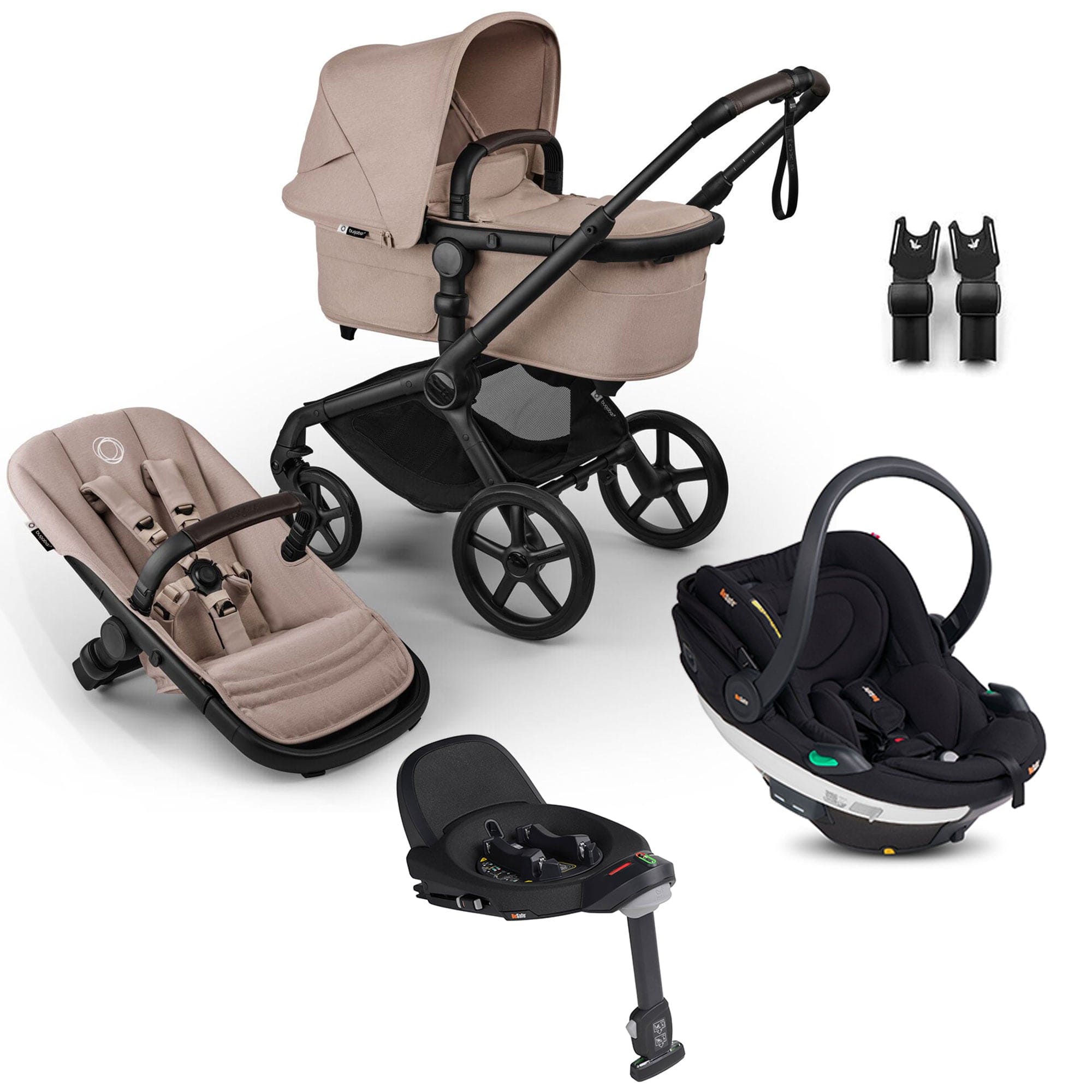 Bugaboo travel systems Bugaboo Fox 5 Renew BeSafe Travel System Bundle - Desert Taupe 18868-TS-BEY-TAU