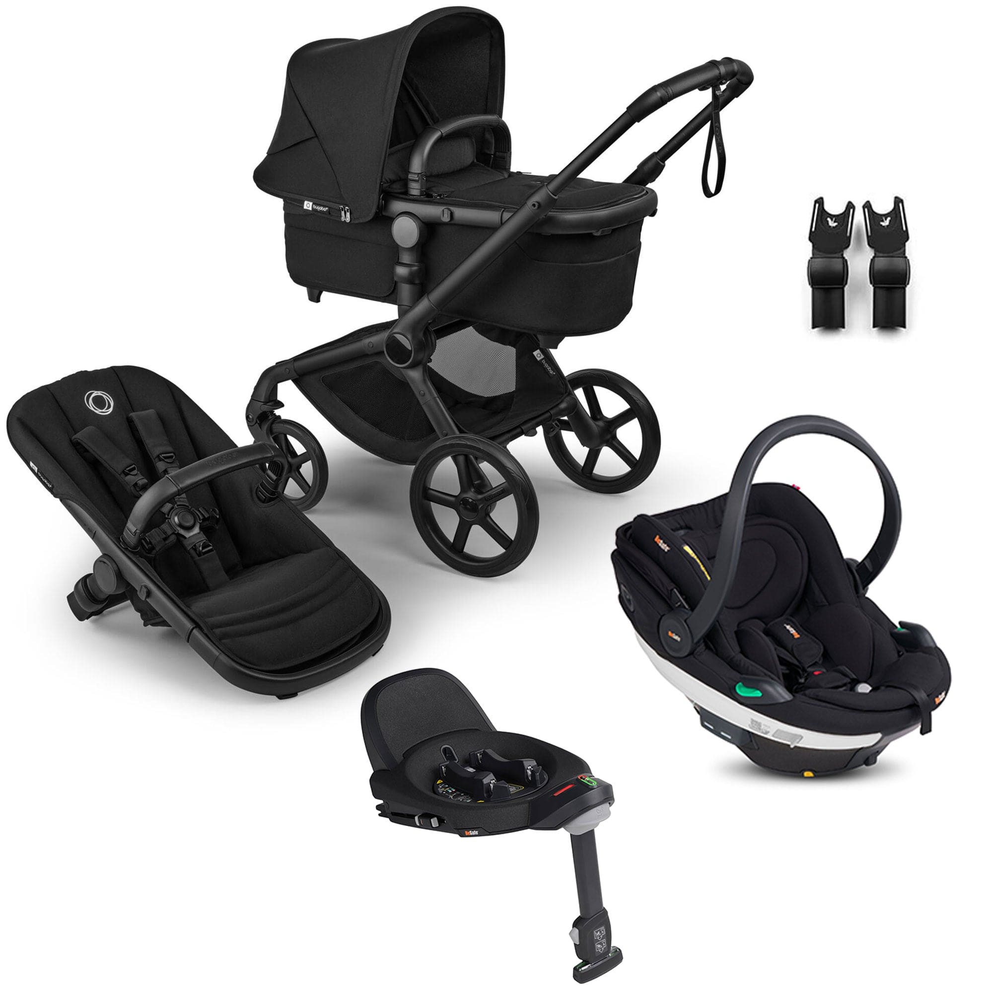 Bugaboo travel systems Bugaboo Fox 5 Renew BeSafe Travel System Bundle - Heritage Black 18865-TS-BEY-BLA