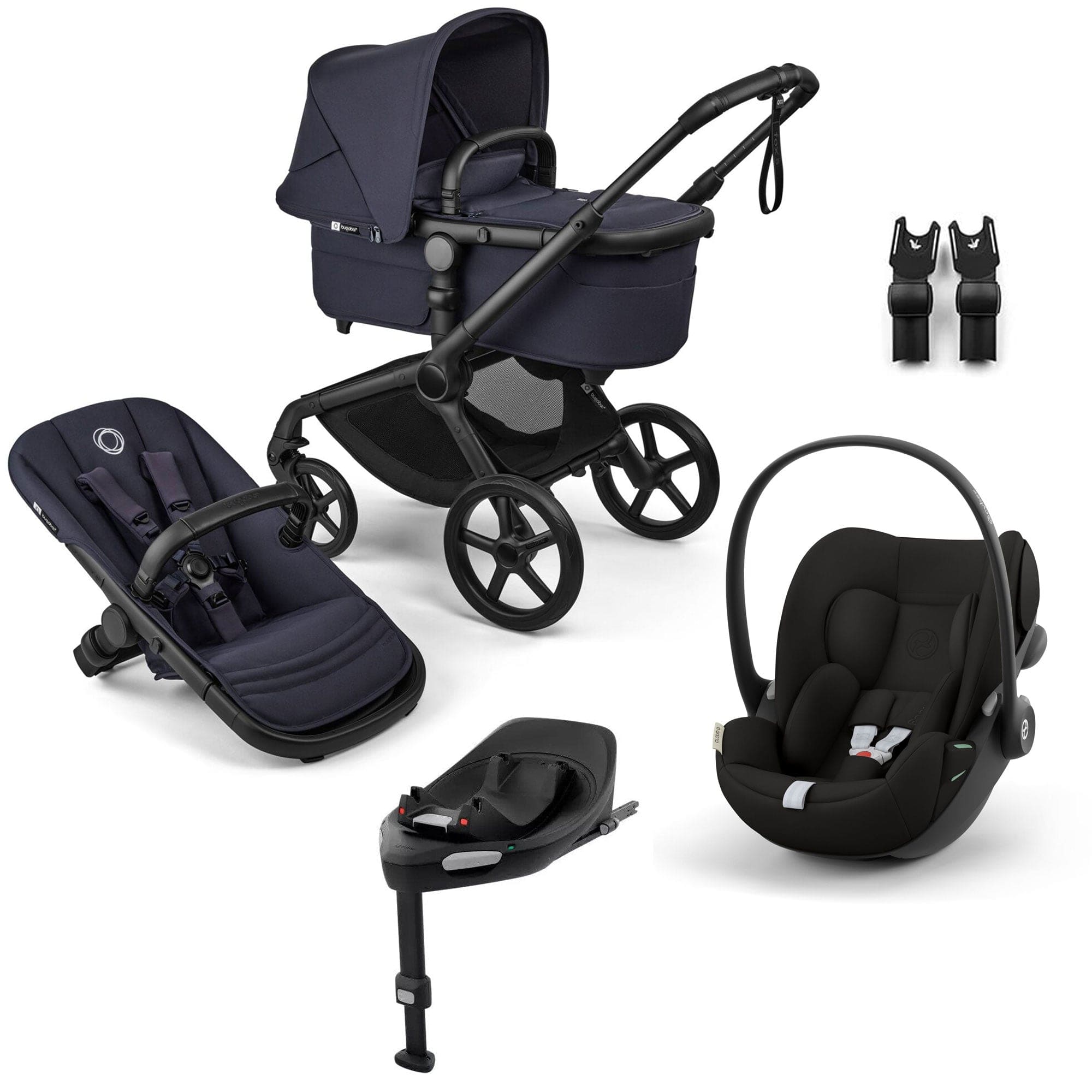 Bugaboo travel systems Bugaboo Fox 5 Renew Cybex Travel System - Deep Indigo 18834-TS-CLG-IND