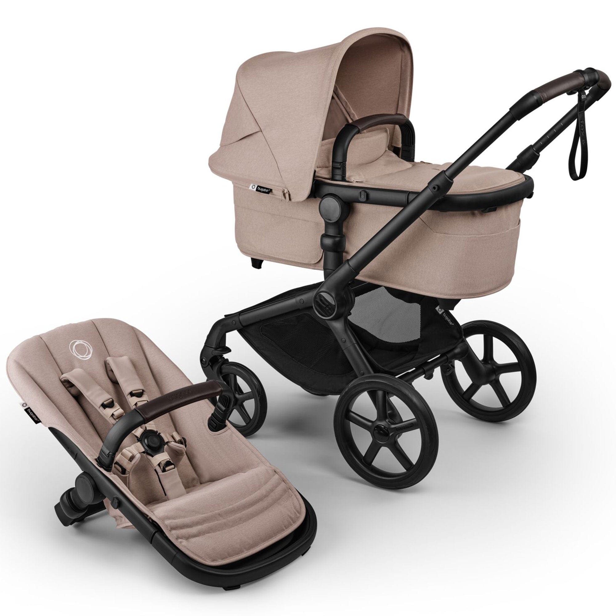 Bugaboo travel systems Bugaboo Fox 5 Renew Cybex Travel System - Desert Taupe