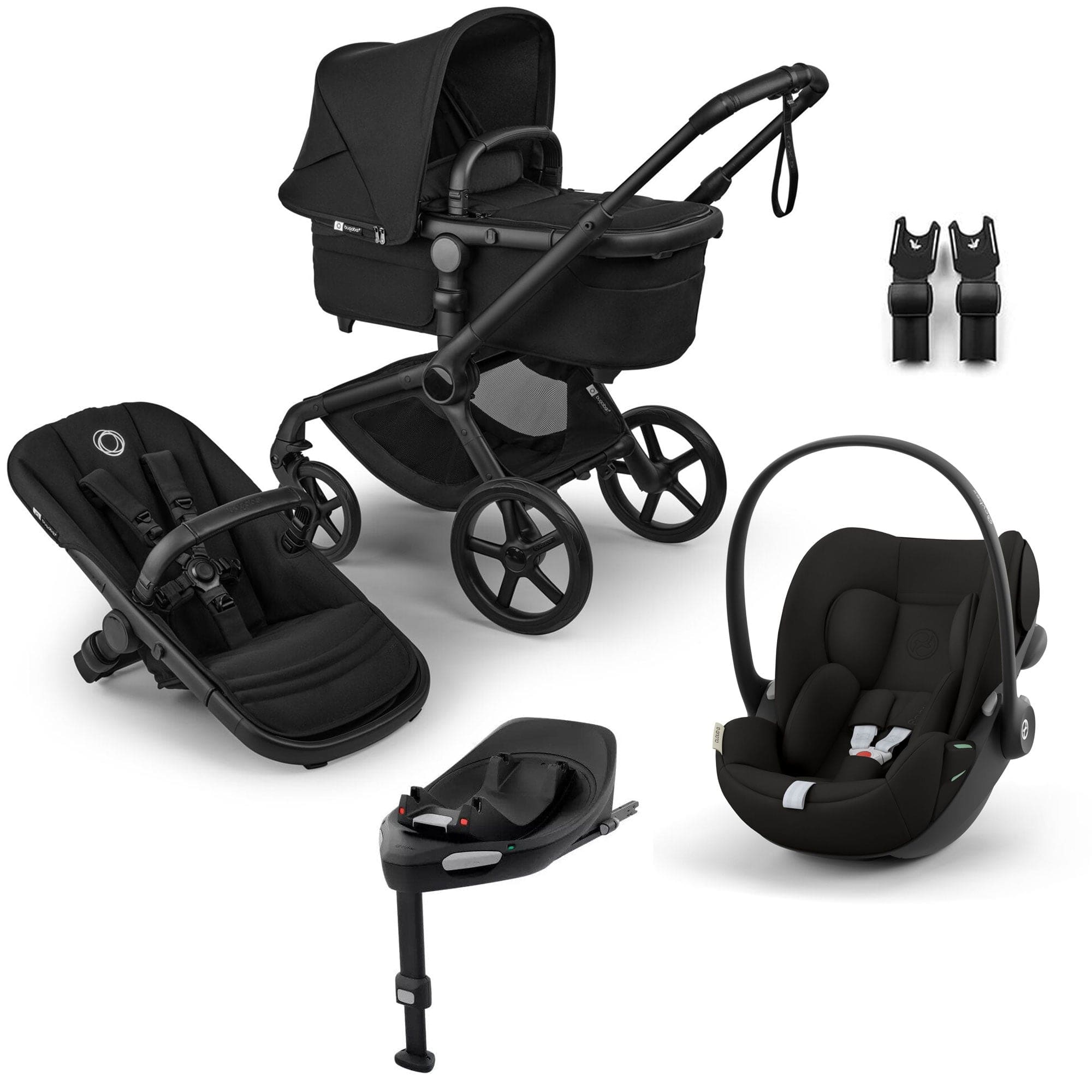 Bugaboo travel systems Bugaboo Fox 5 Renew Cybex Travel System - Heritage Black 18833-TS-CLG-BLA